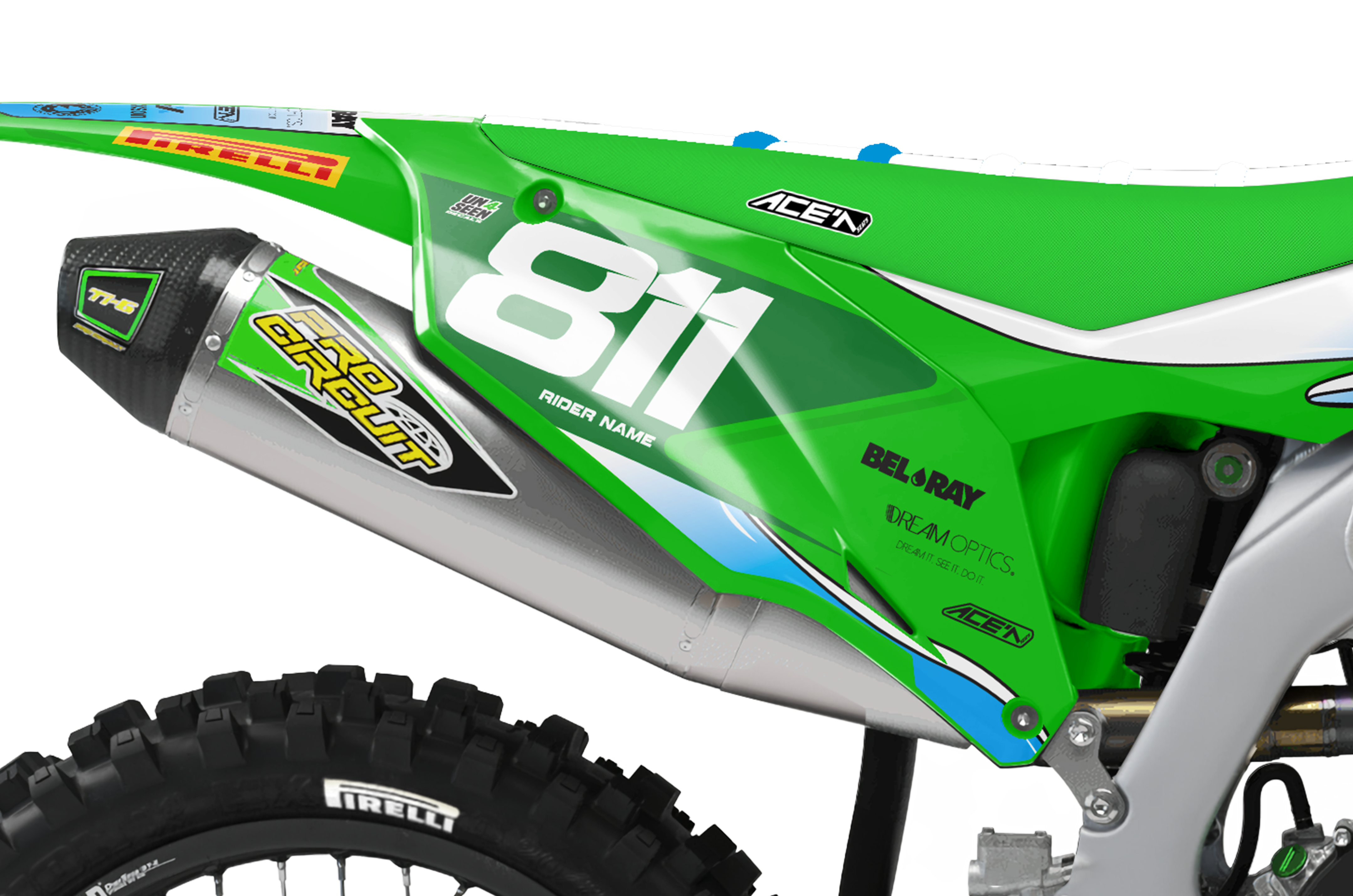 Kawasaki Graphics Kit - Waves