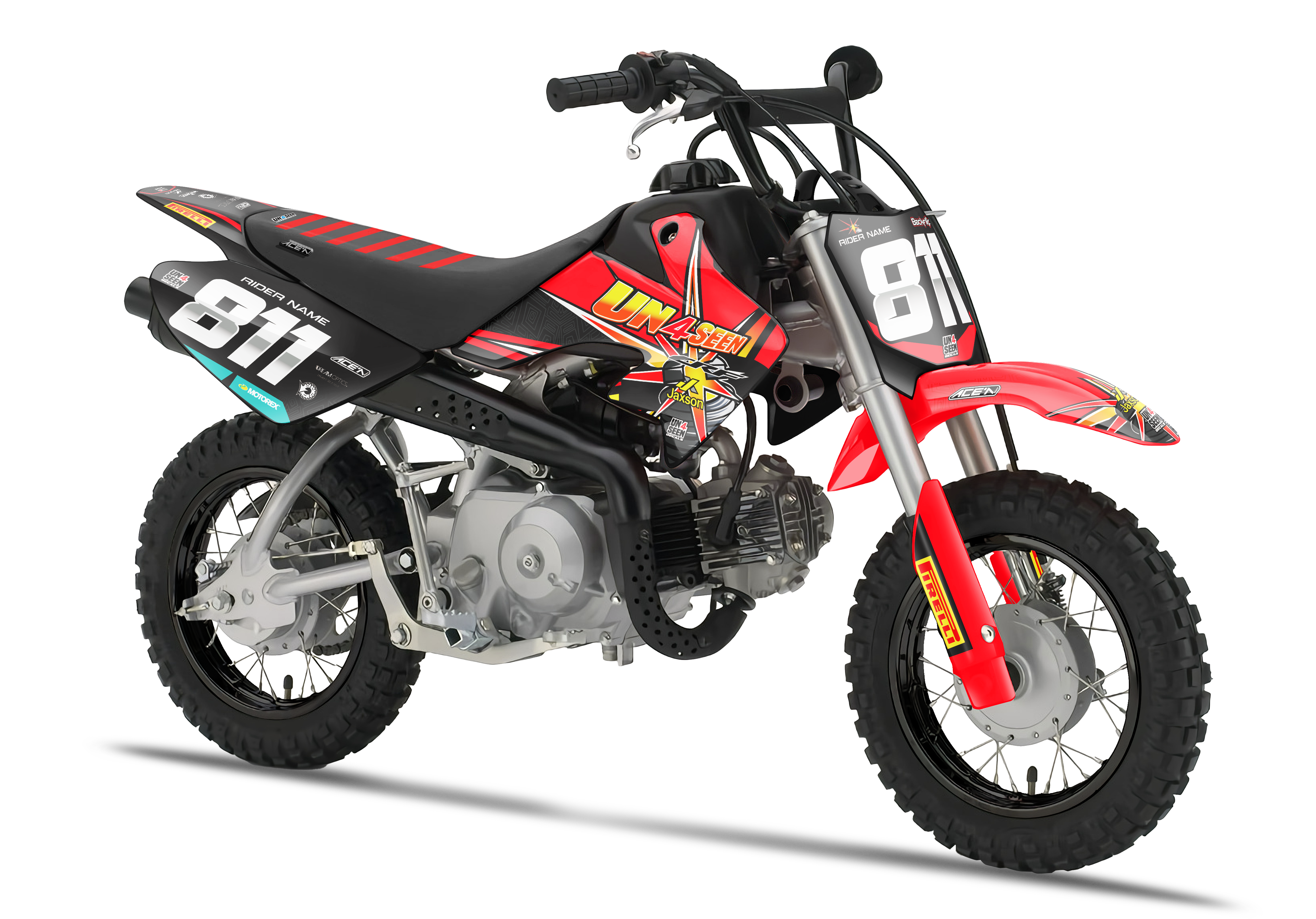 Crf50 Graphics Kit - Splitfire 2 Red