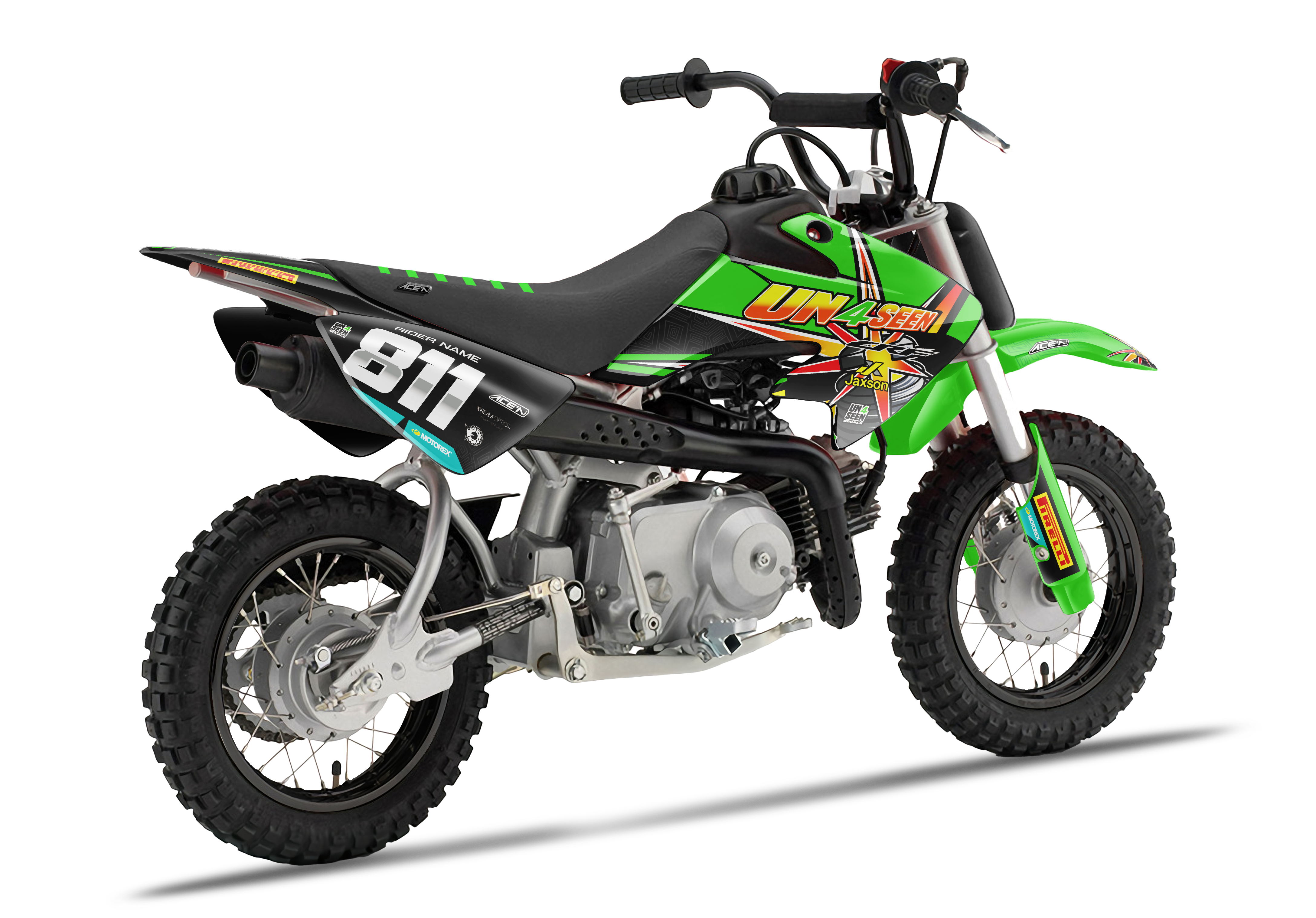 Crf50 Graphics Kit - Splitfire 2 Green