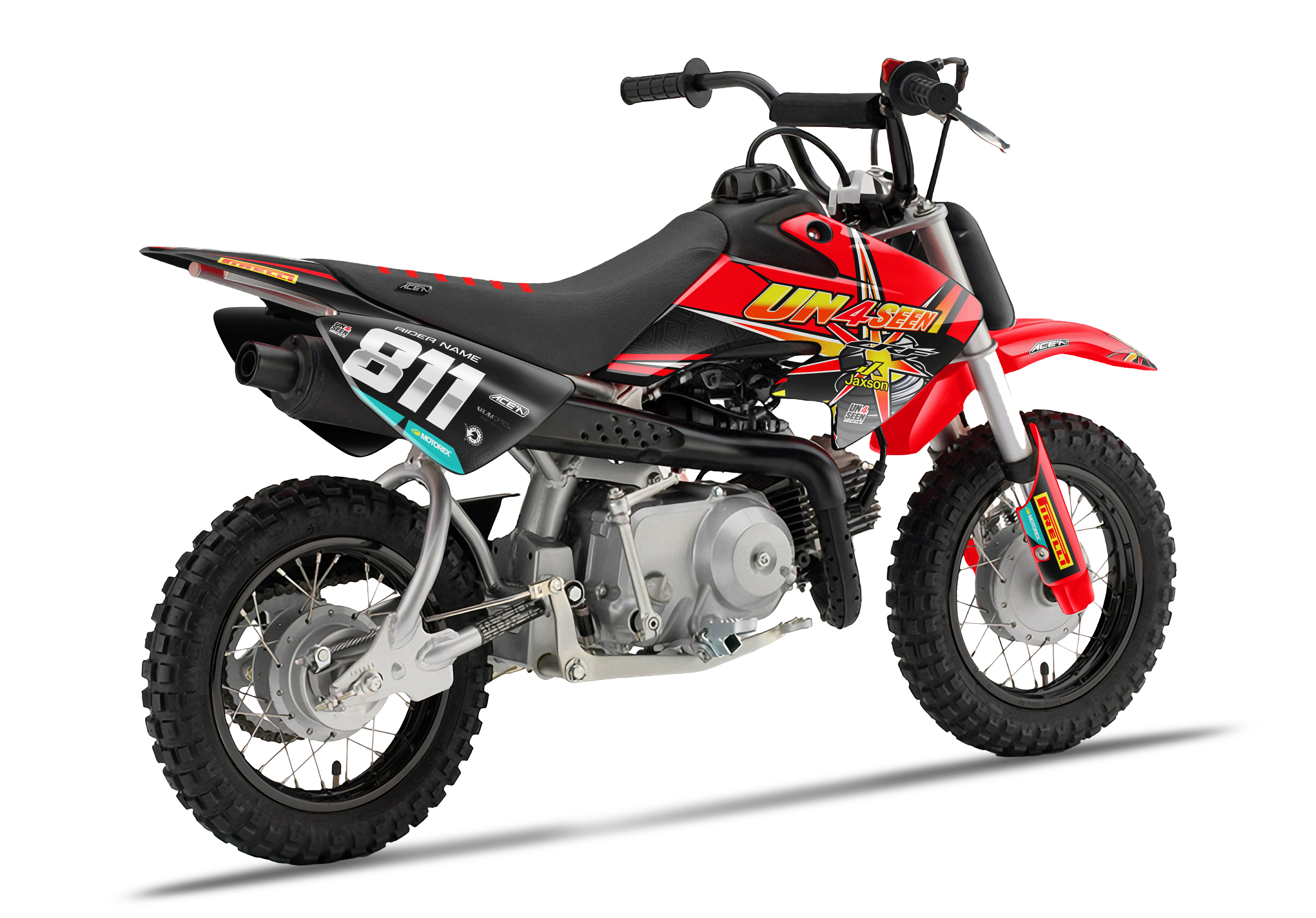 Crf50 Graphics Kit - Splitfire 2 Red
