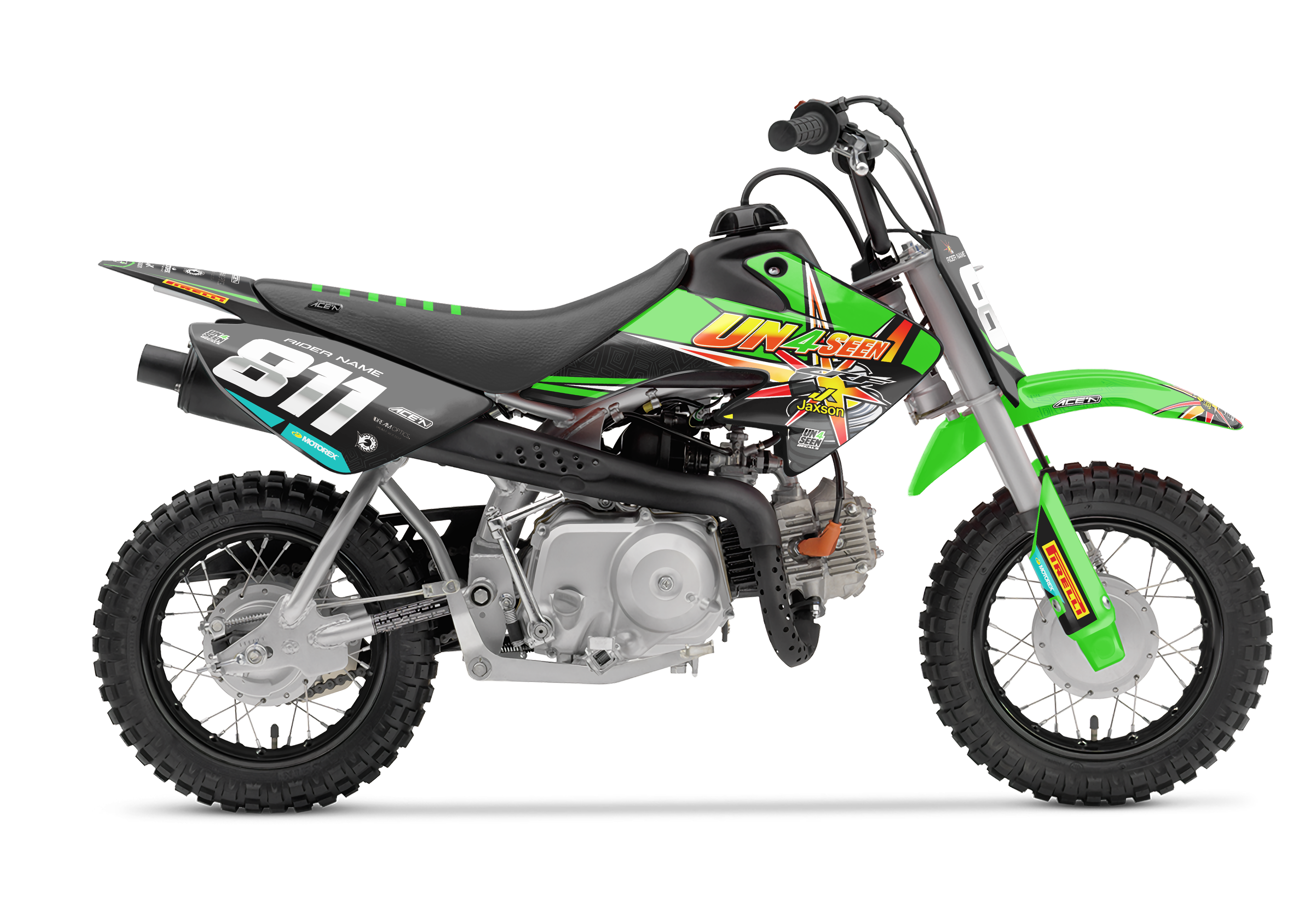 Crf50 Graphics Kit - Splitfire 2 Green