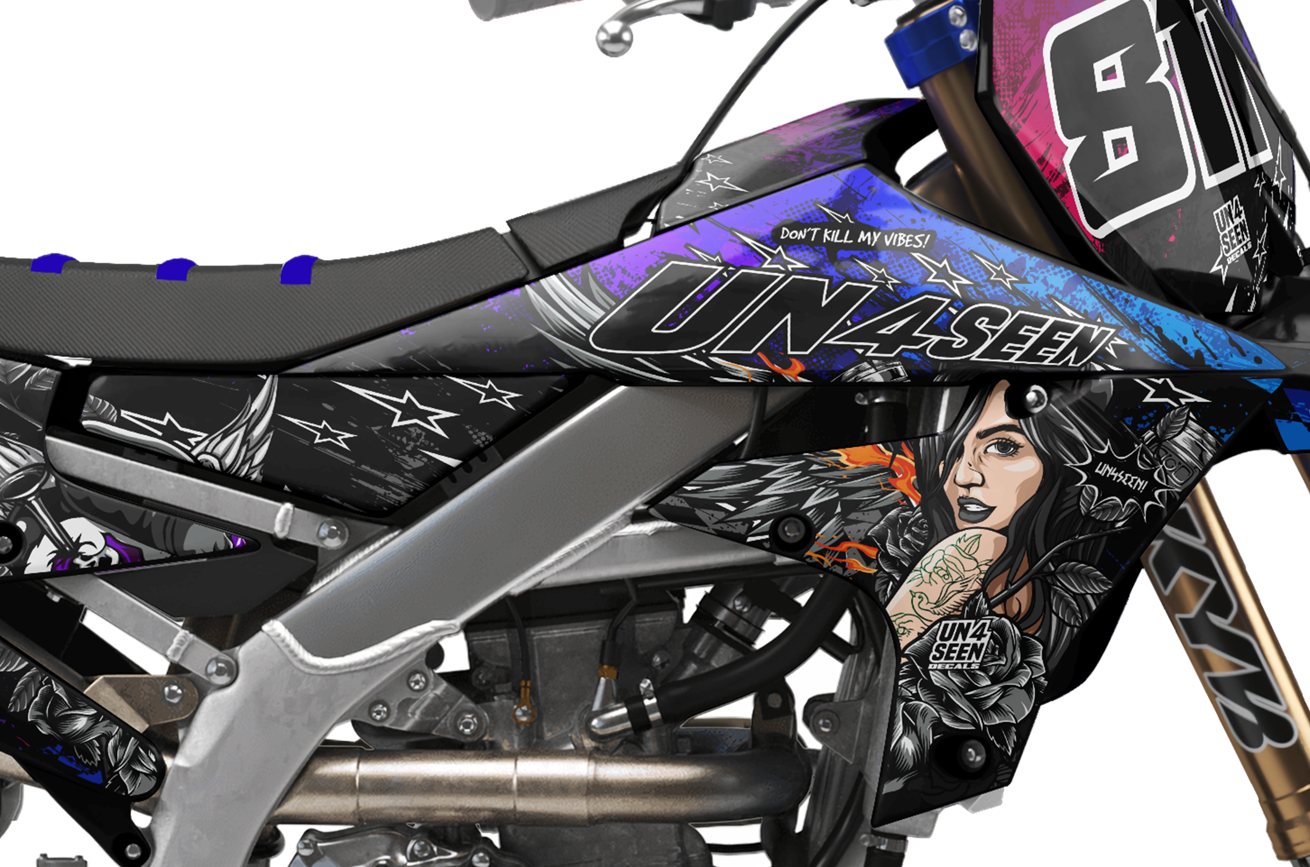 Yamaha Crank  Graphics Kit -  Heart's aren't Playgrounds