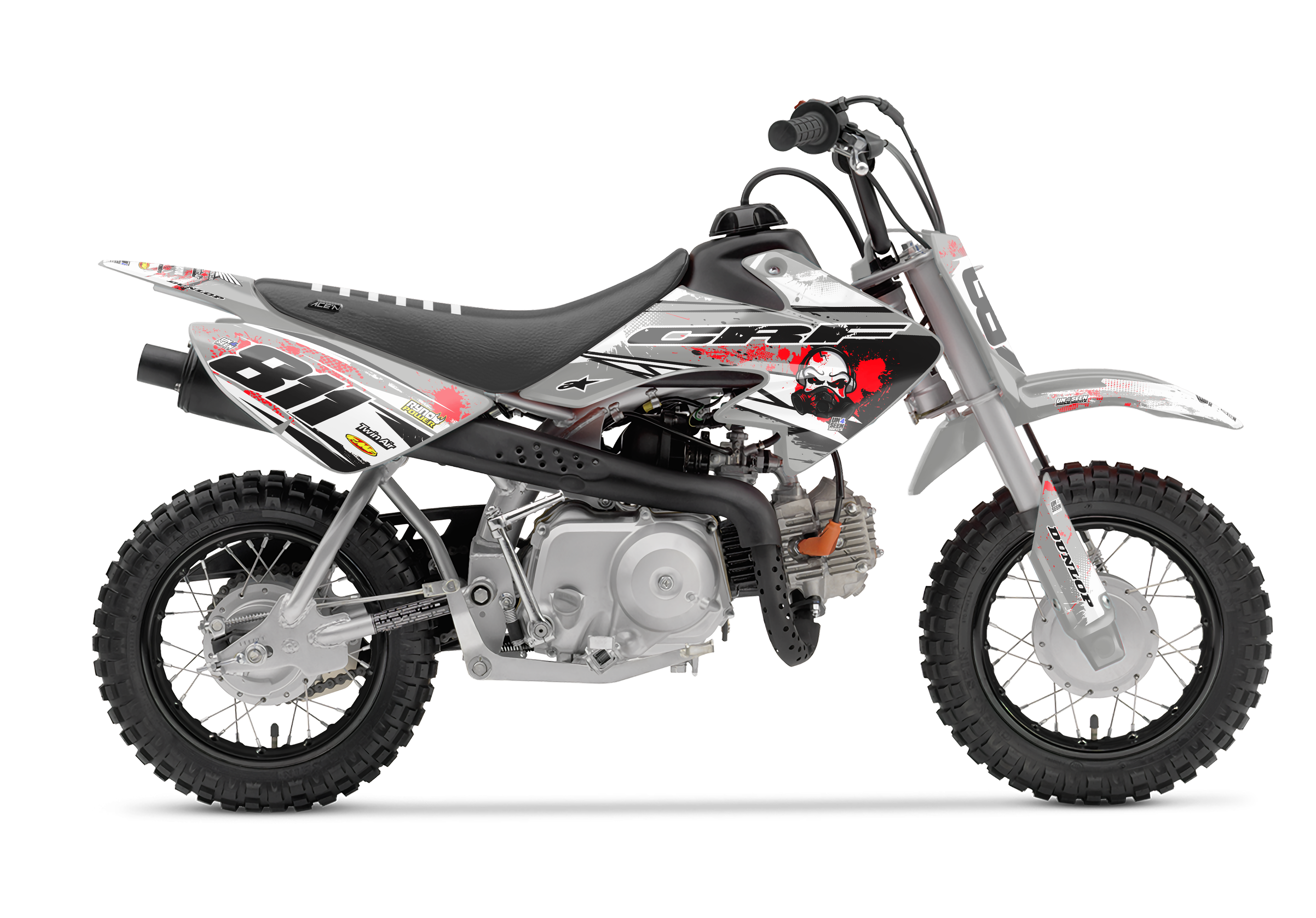 Crf50 Graphics Kit - Gas Grey