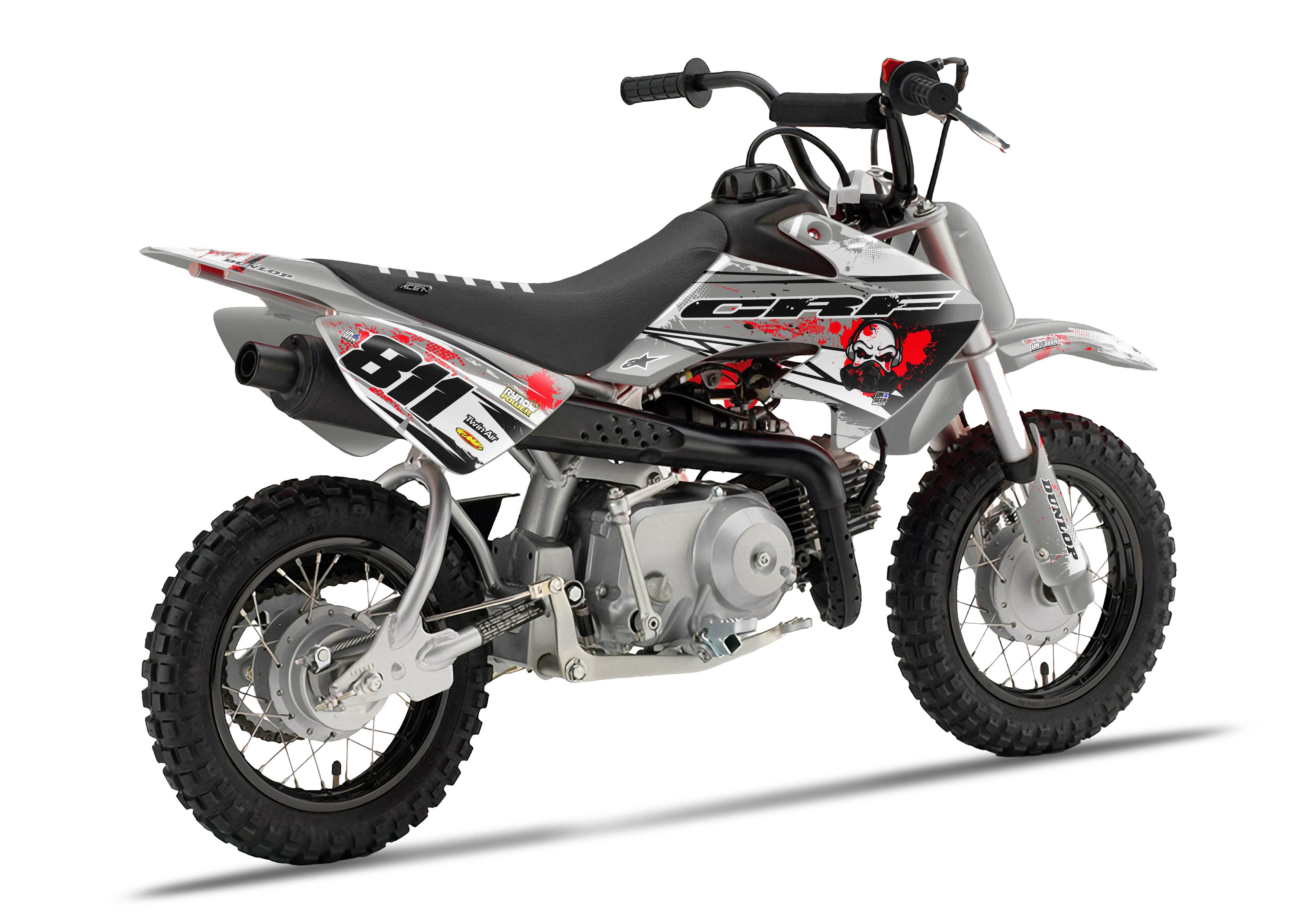 Crf50 Graphics Kit - Gas Grey