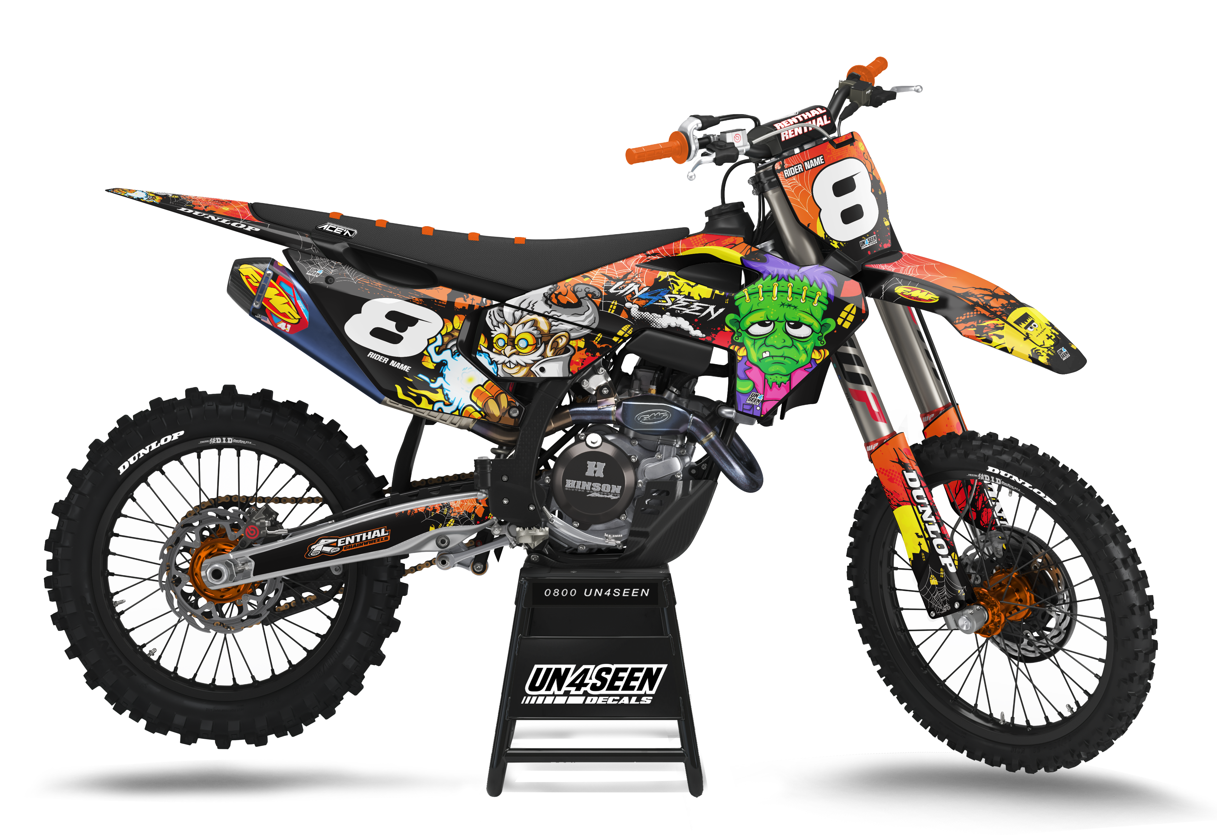 Husqvarna Zombie Graphics Kit - Frankenstein