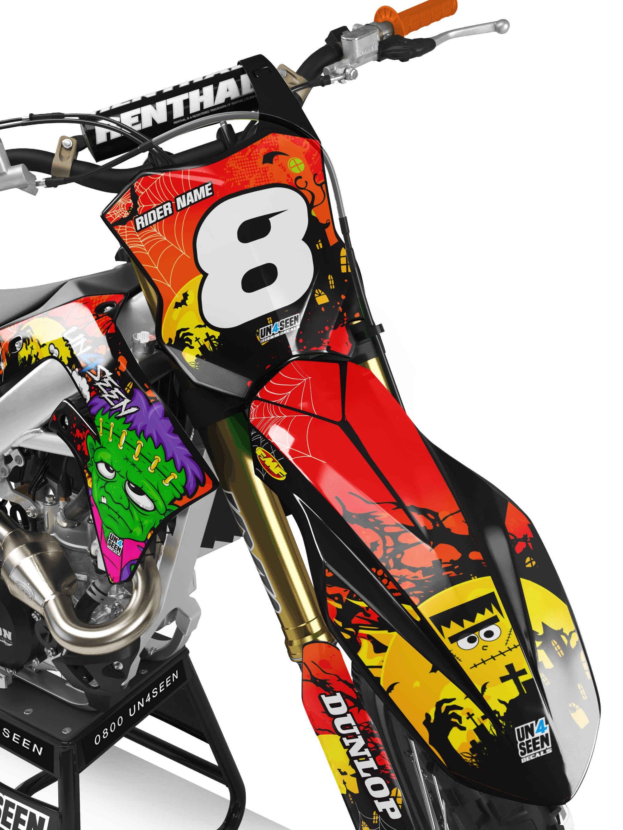 Kawasaki Zombie Graphics Kit - Frankenstein