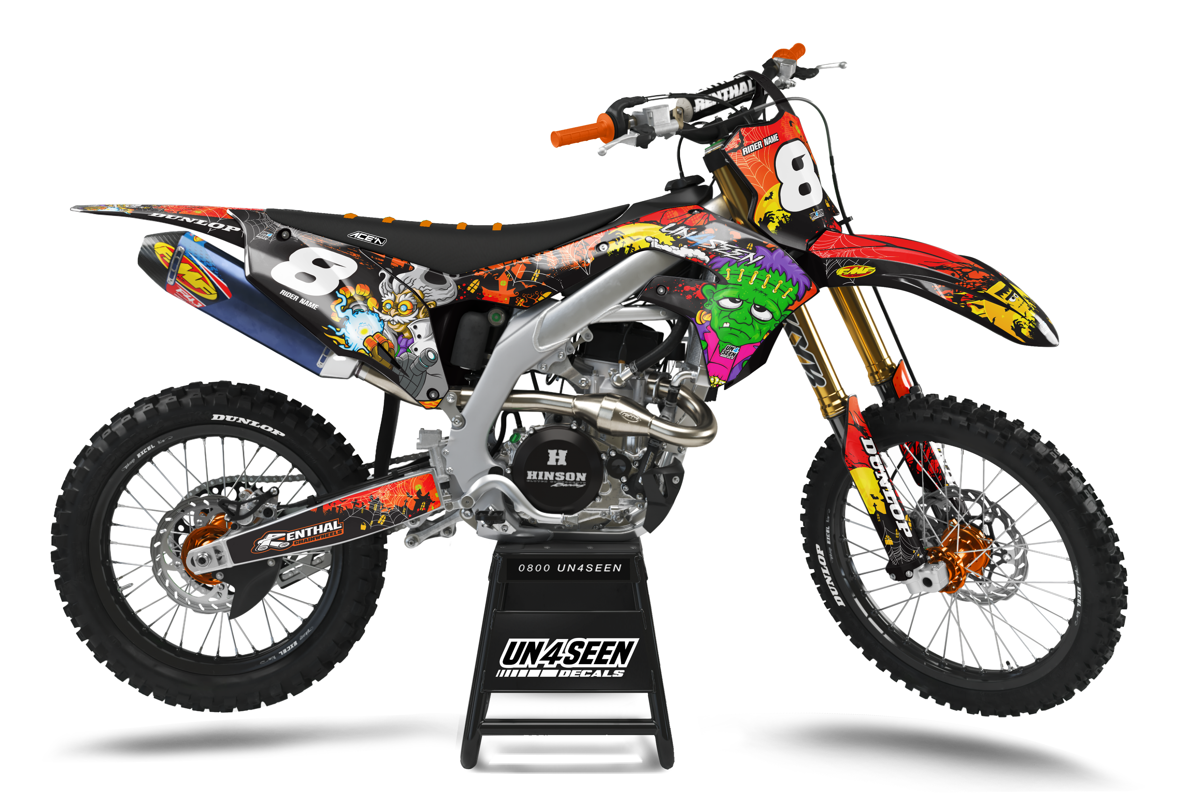 Kawasaki Zombie Graphics Kit - Frankenstein