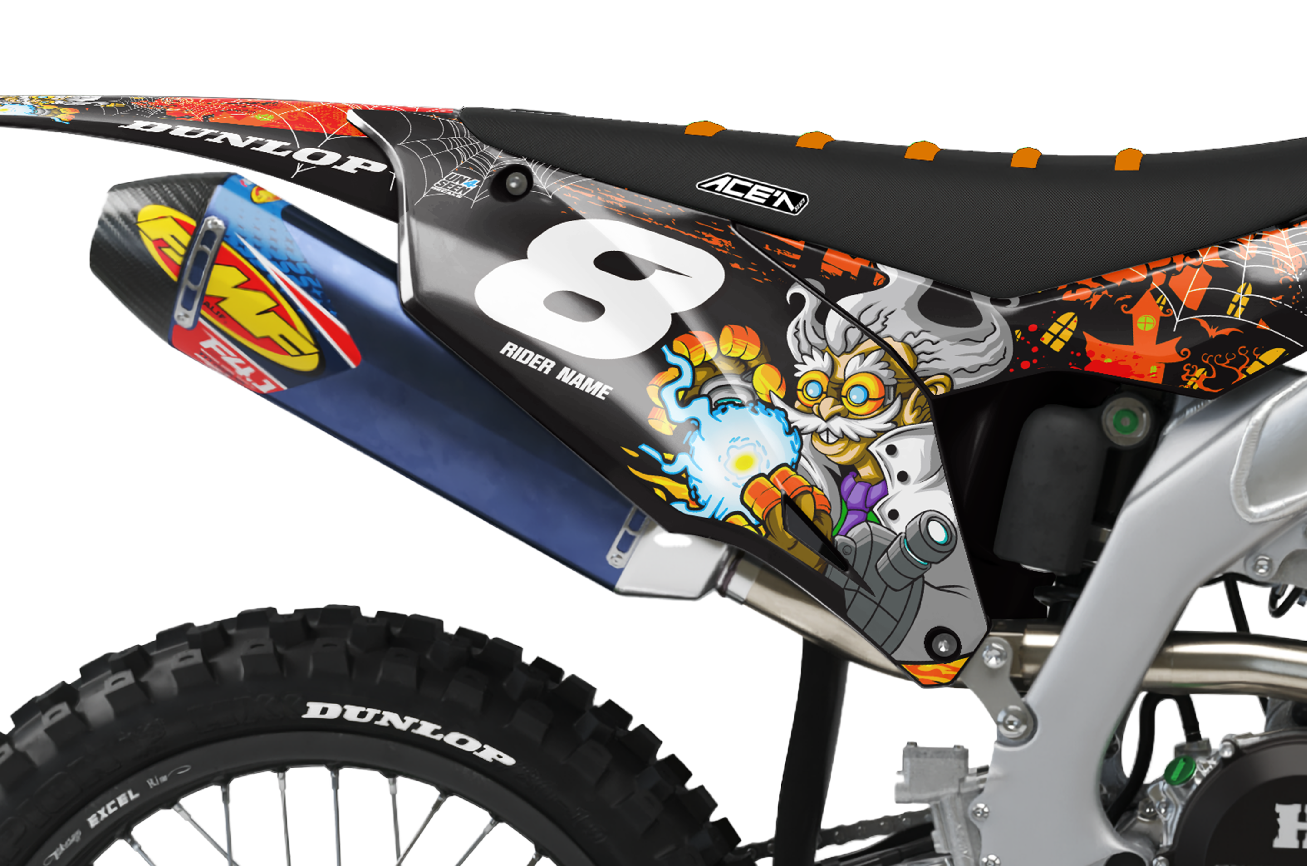 Kawasaki Zombie Graphics Kit - Frankenstein