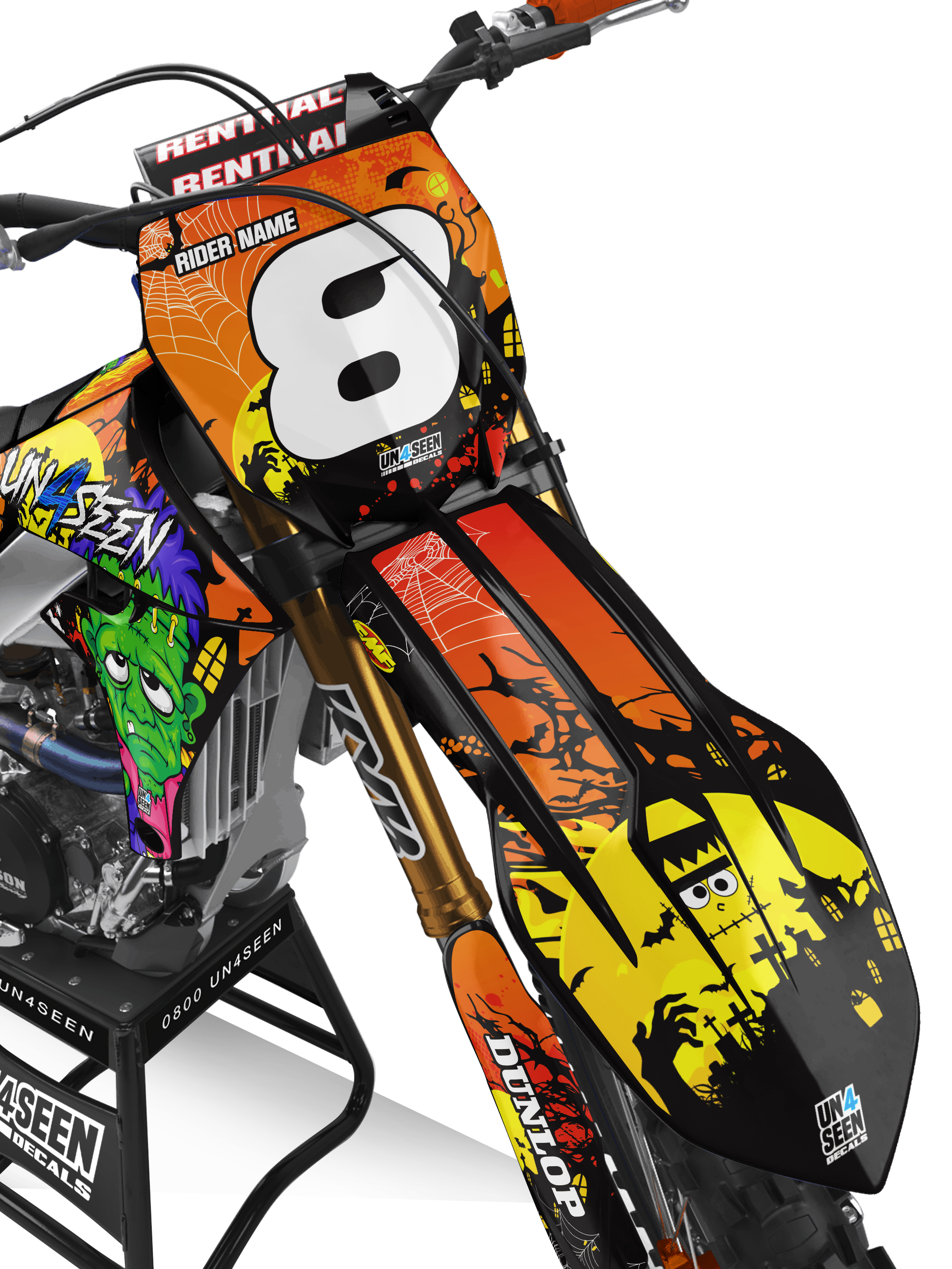 Yamaha Zombie Graphics Kit - Frankenstein