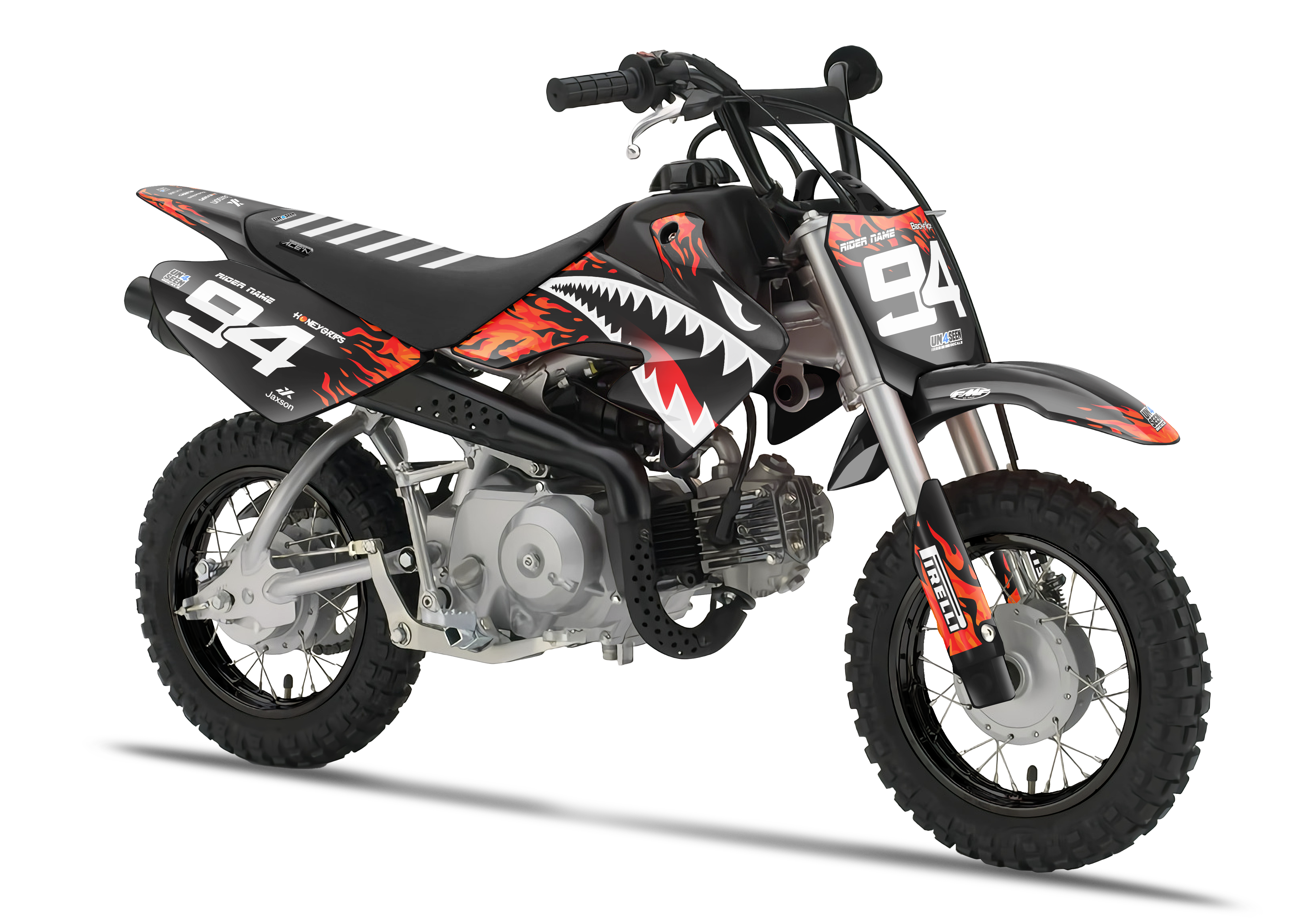 Crf50 Graphics Kit - Sharkdog Red