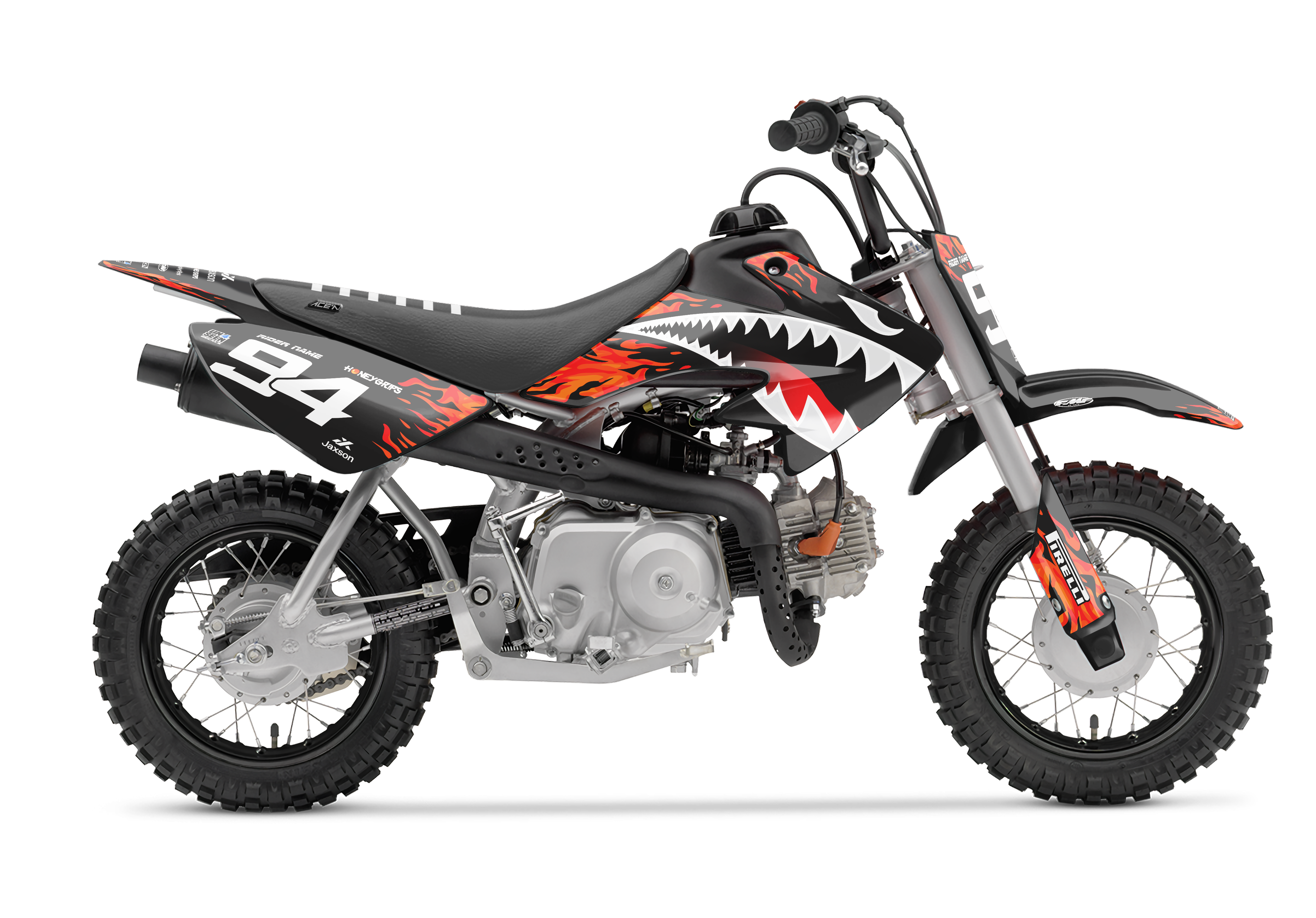 Crf50 Graphics Kit - Sharkdog Red