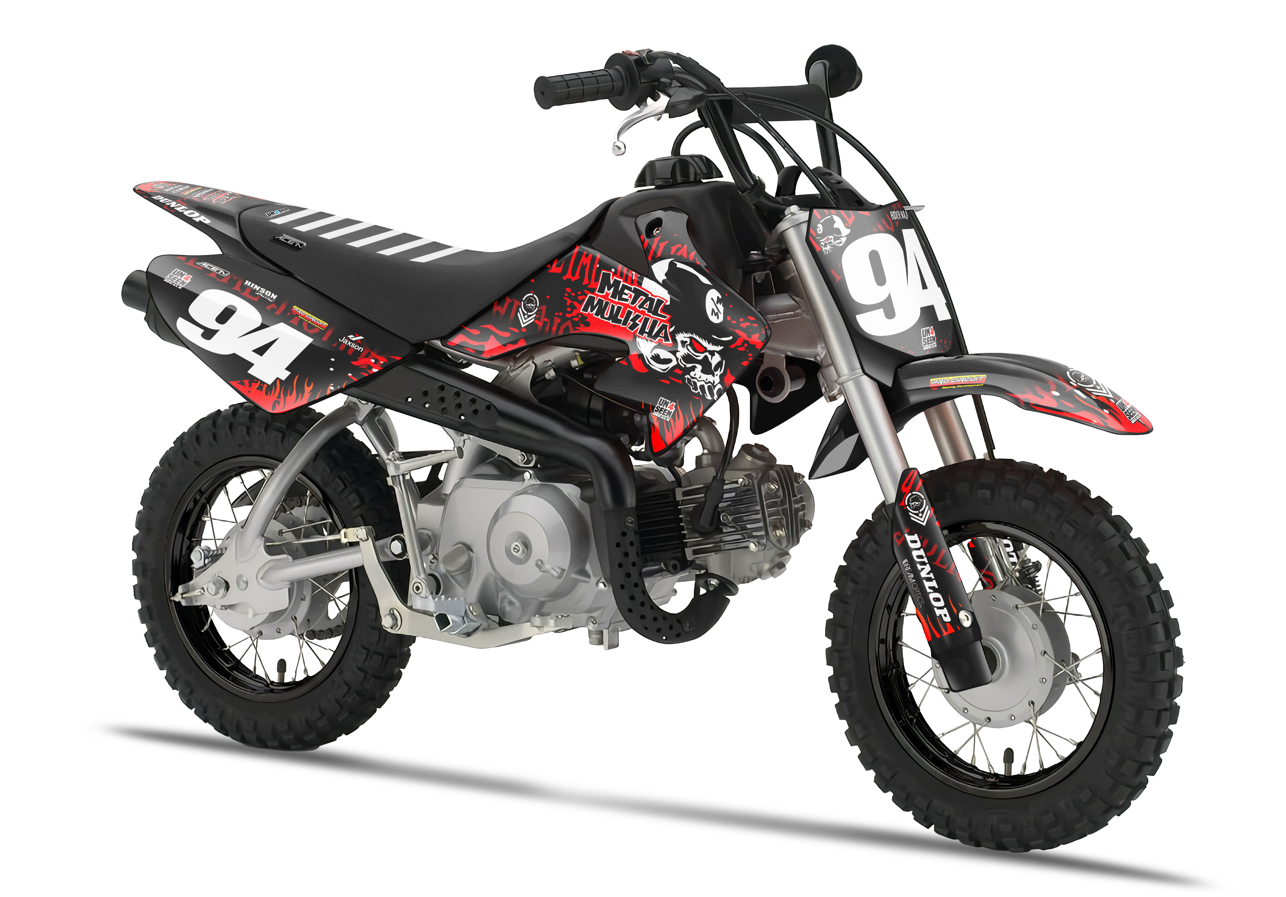 Crf50 Graphics Kit - Metal Mulisha Red