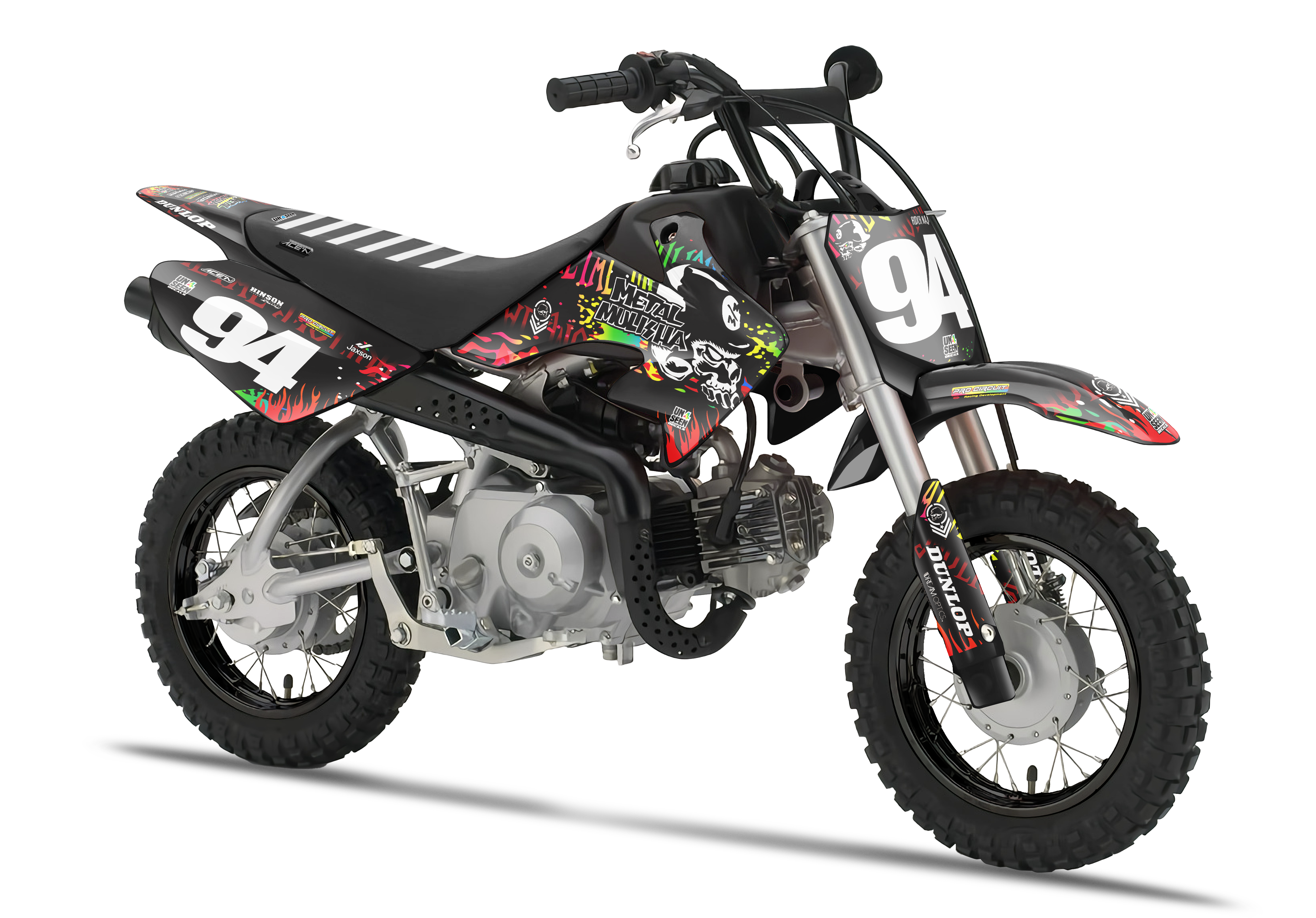 Crf50 Graphics Kit - Metal Mulisha Bright