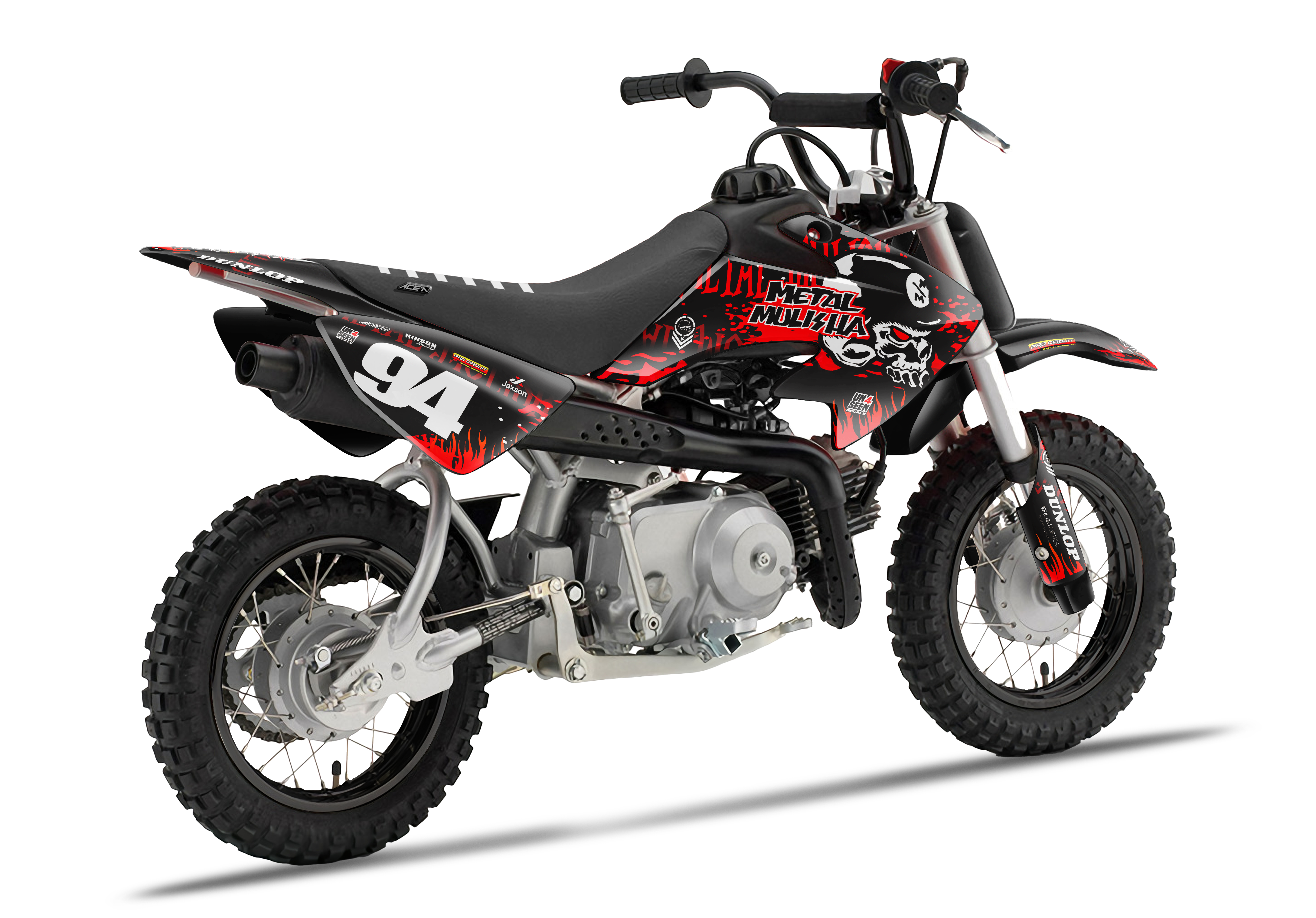 Crf50 Graphics Kit - Metal Mulisha Red
