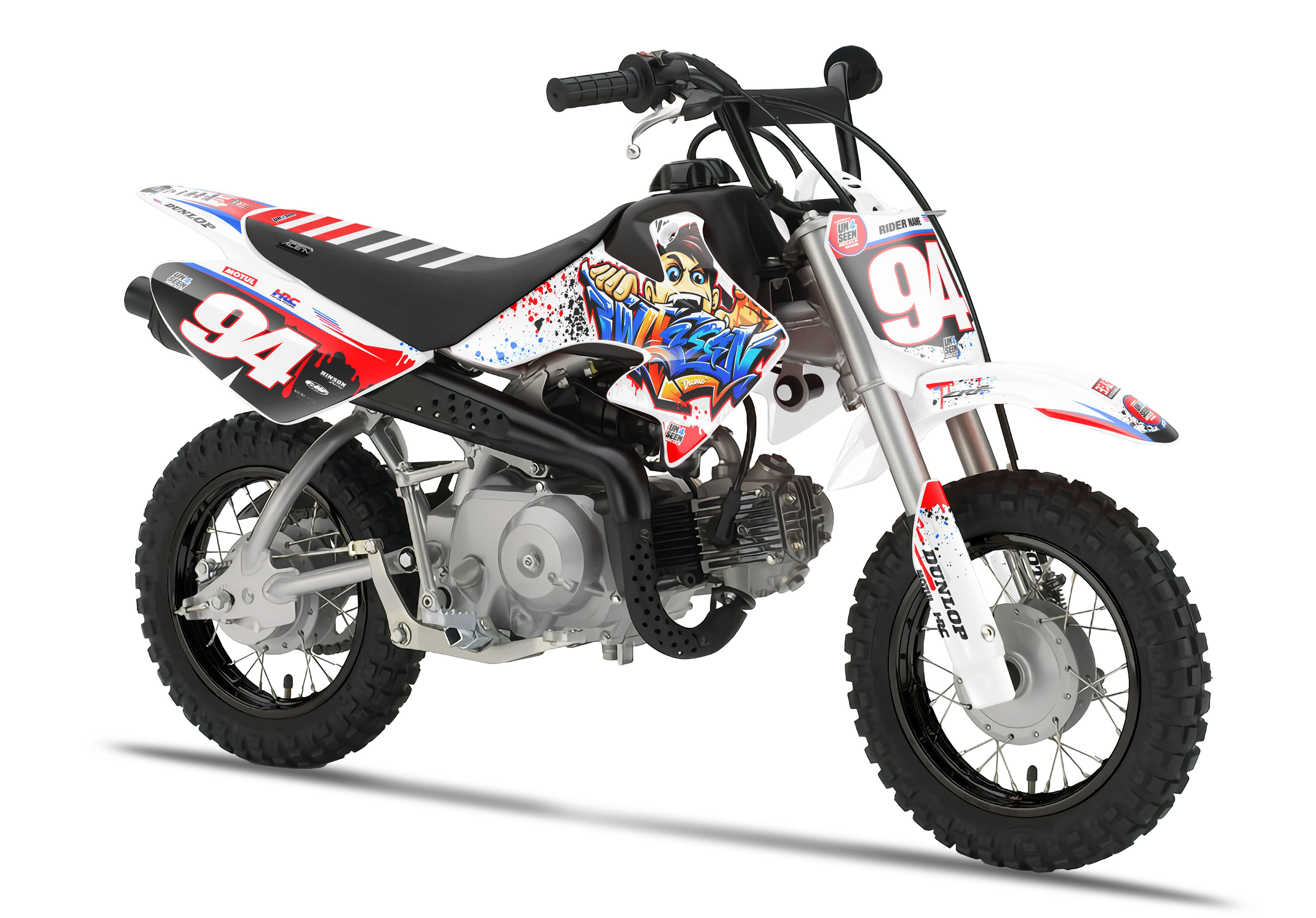 Crf50 Graphics Kit - Rex Zombie Blood