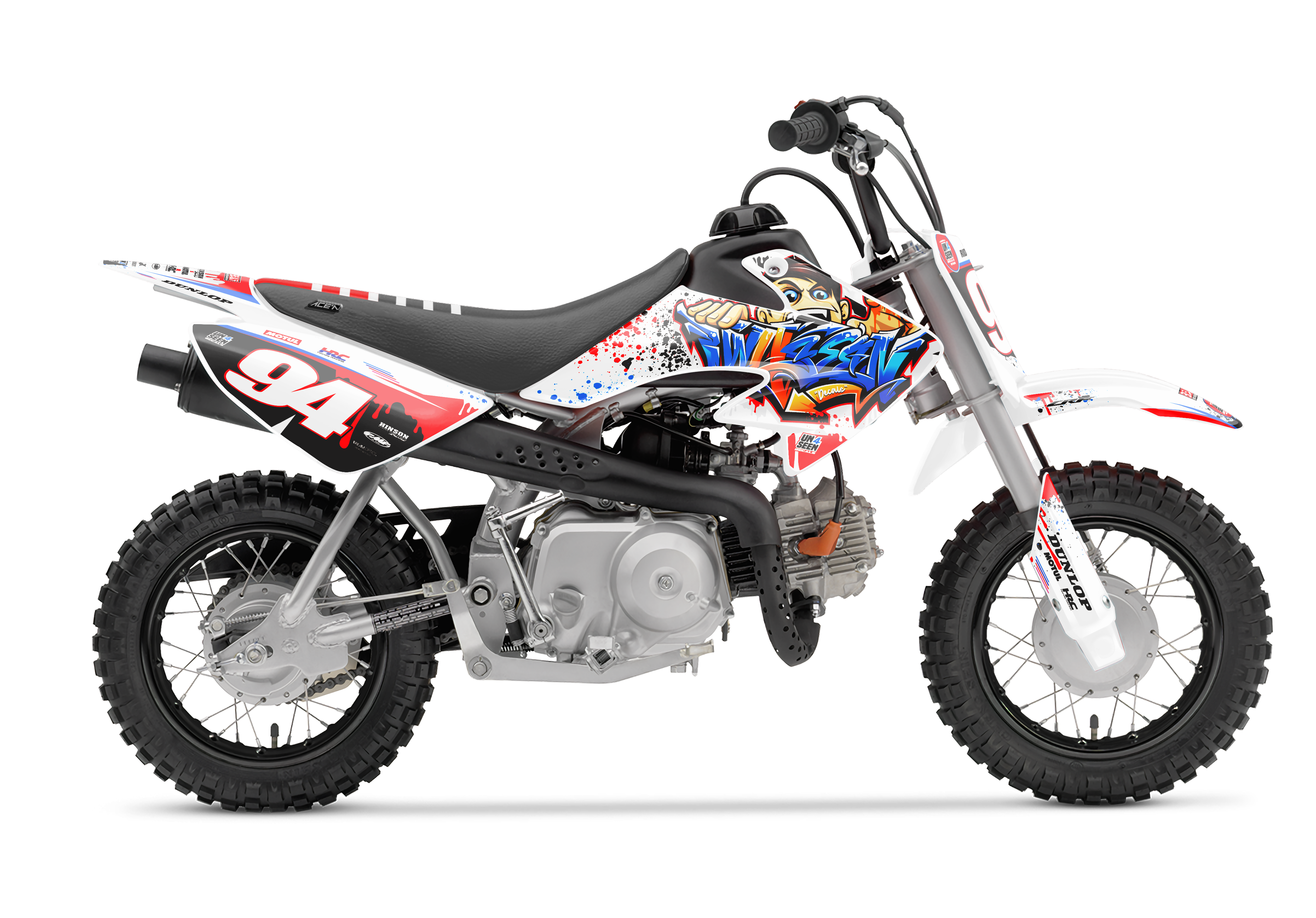 Crf50 Graphics Kit - Rex Zombie Blood