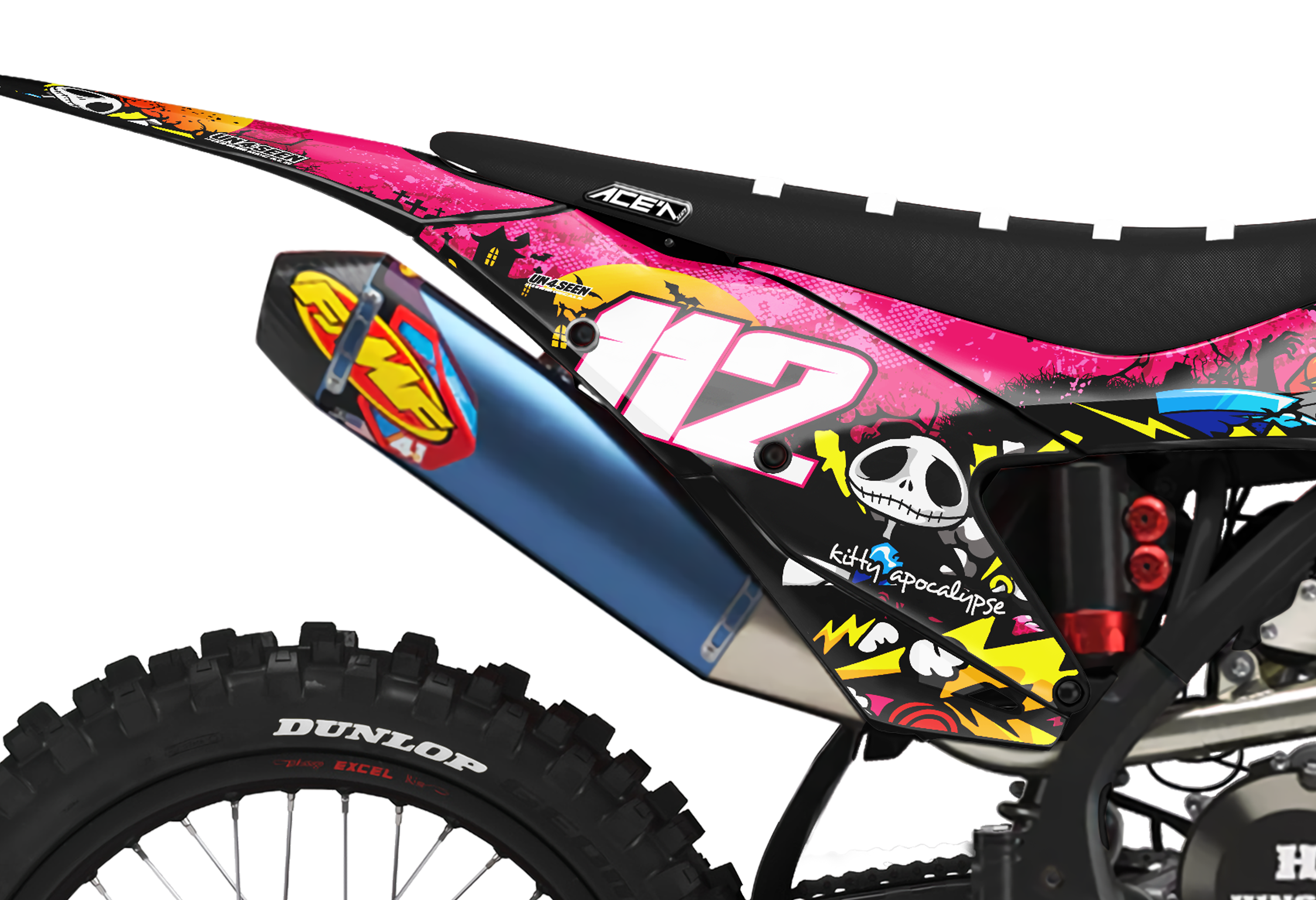 GasGas Zombie Graphics Kit - Hello Kitty