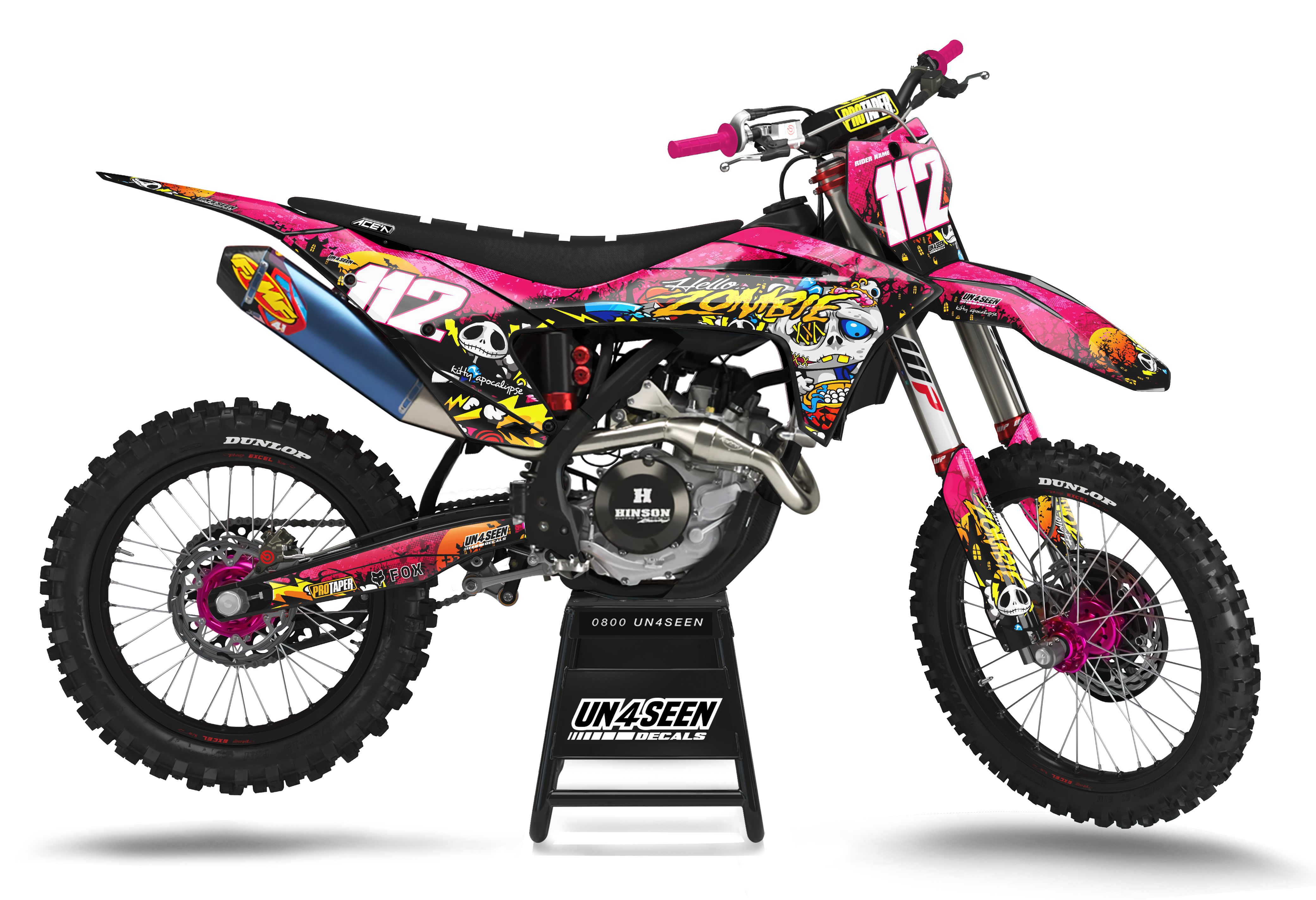 GasGas Zombie Graphics Kit - Hello Kitty