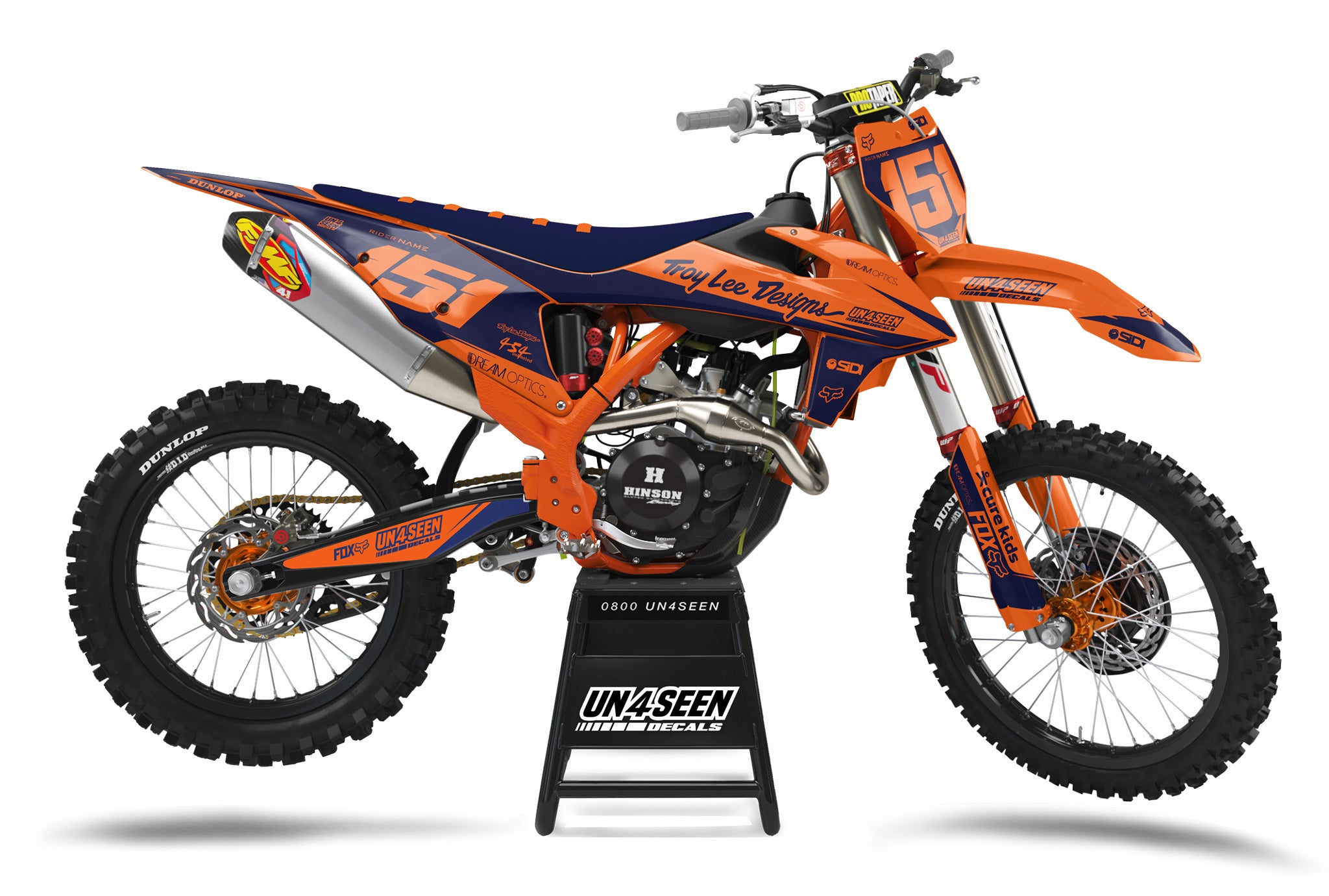 ktm Graphics Kit - troylee orange