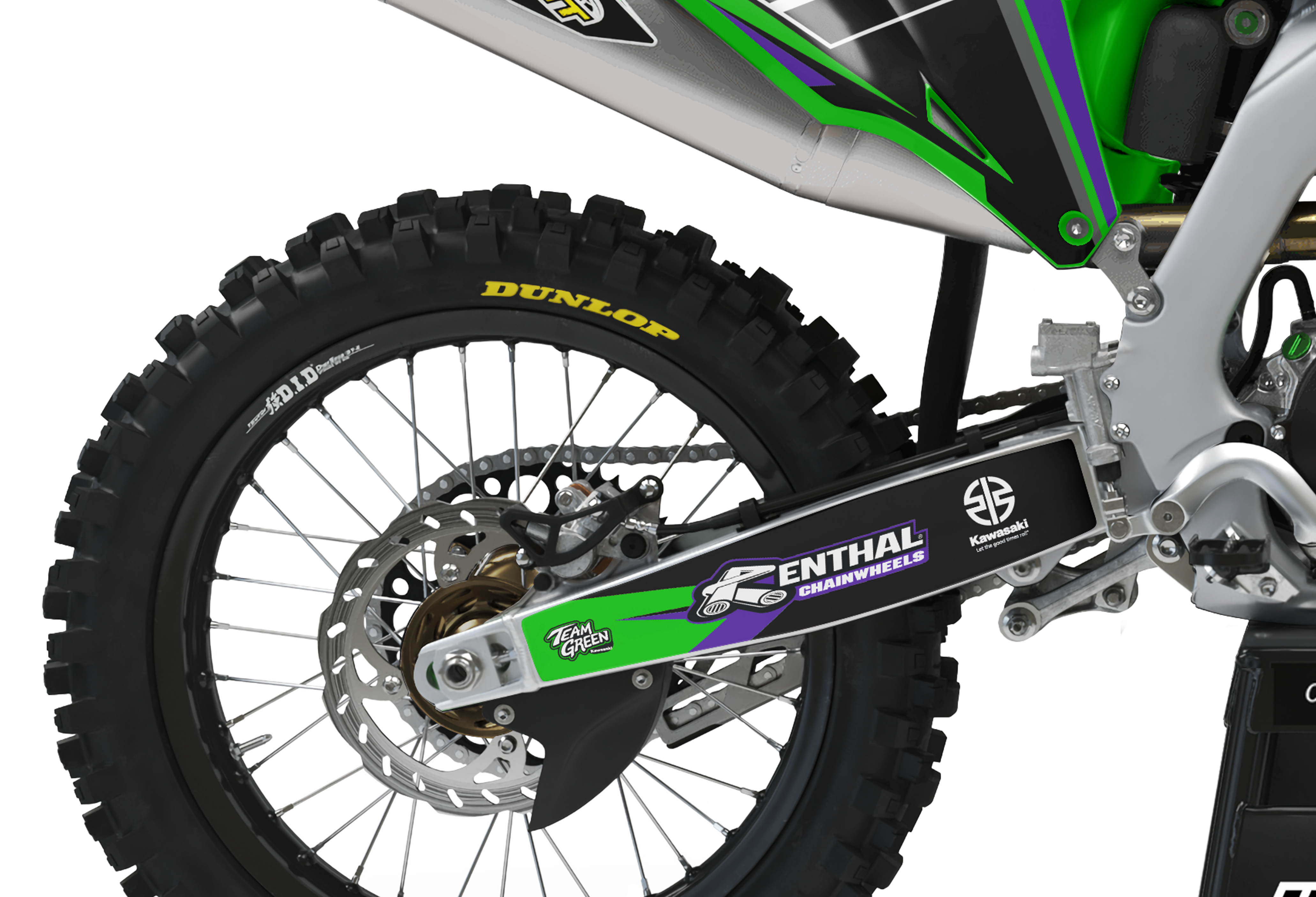 Kawasaki Graphics Kit - Bitfit Purp