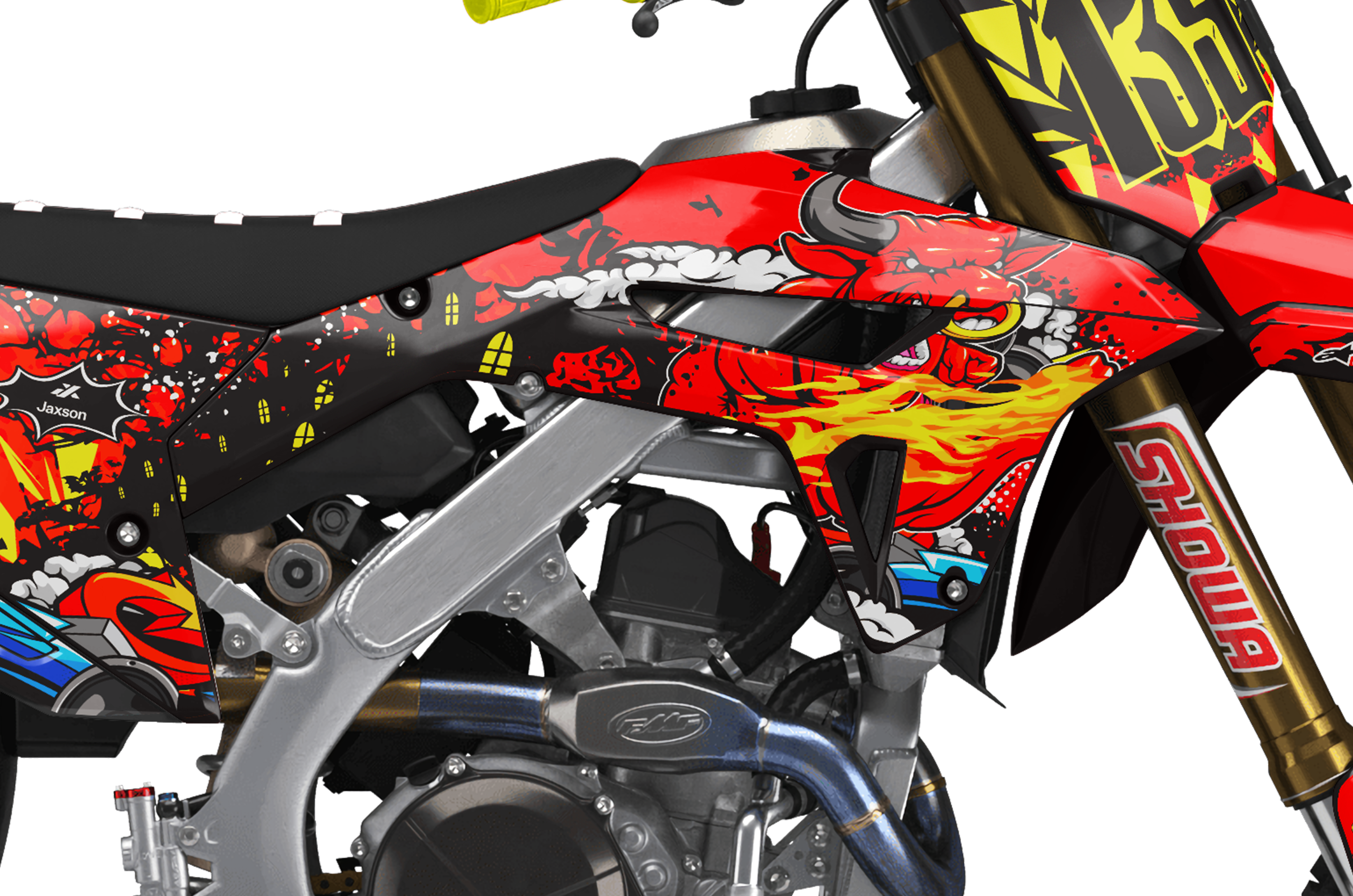 Honda Zombie Graphics Kit - Raging Bull
