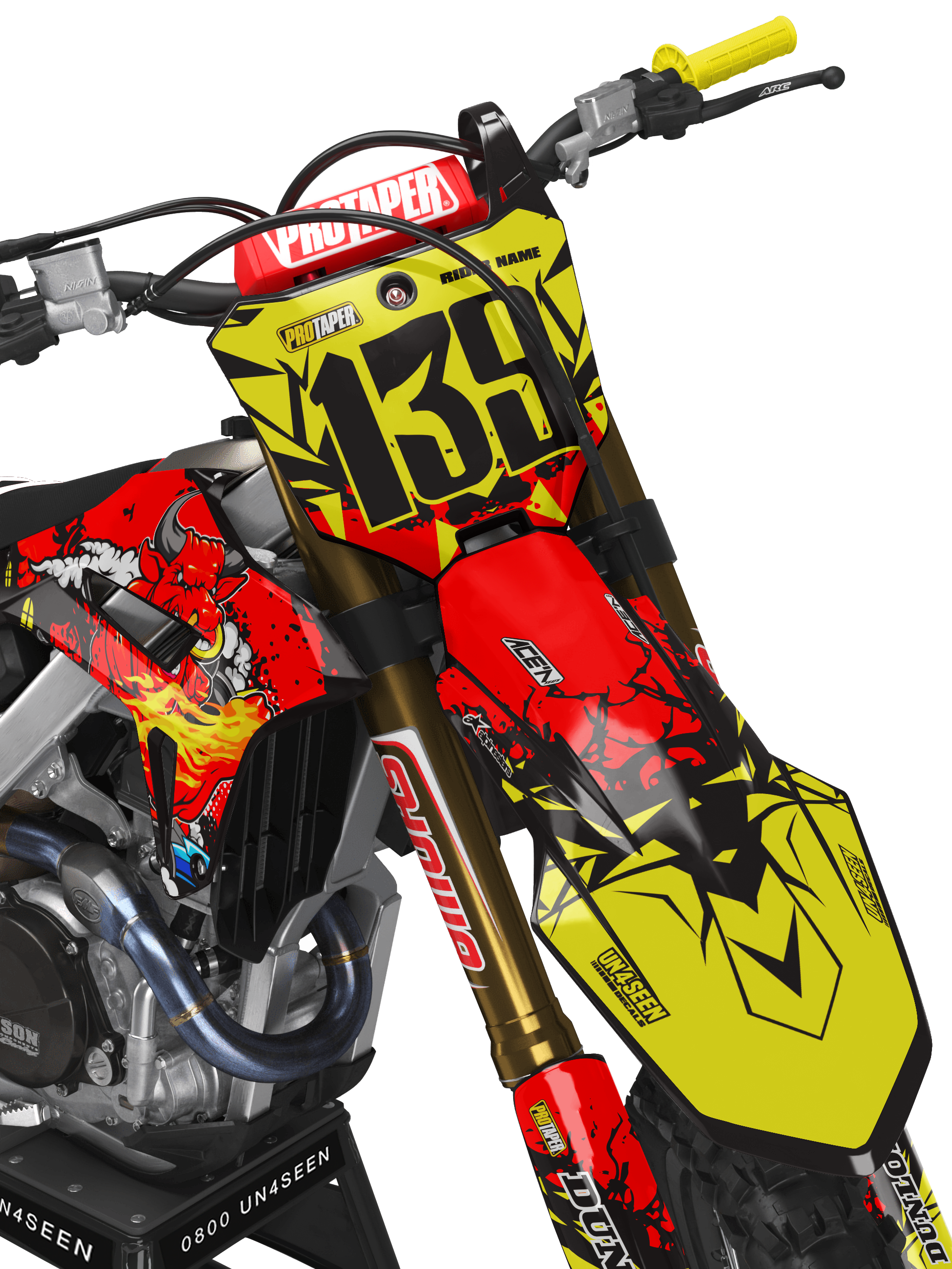 Honda Zombie Graphics Kit - Raging Bull
