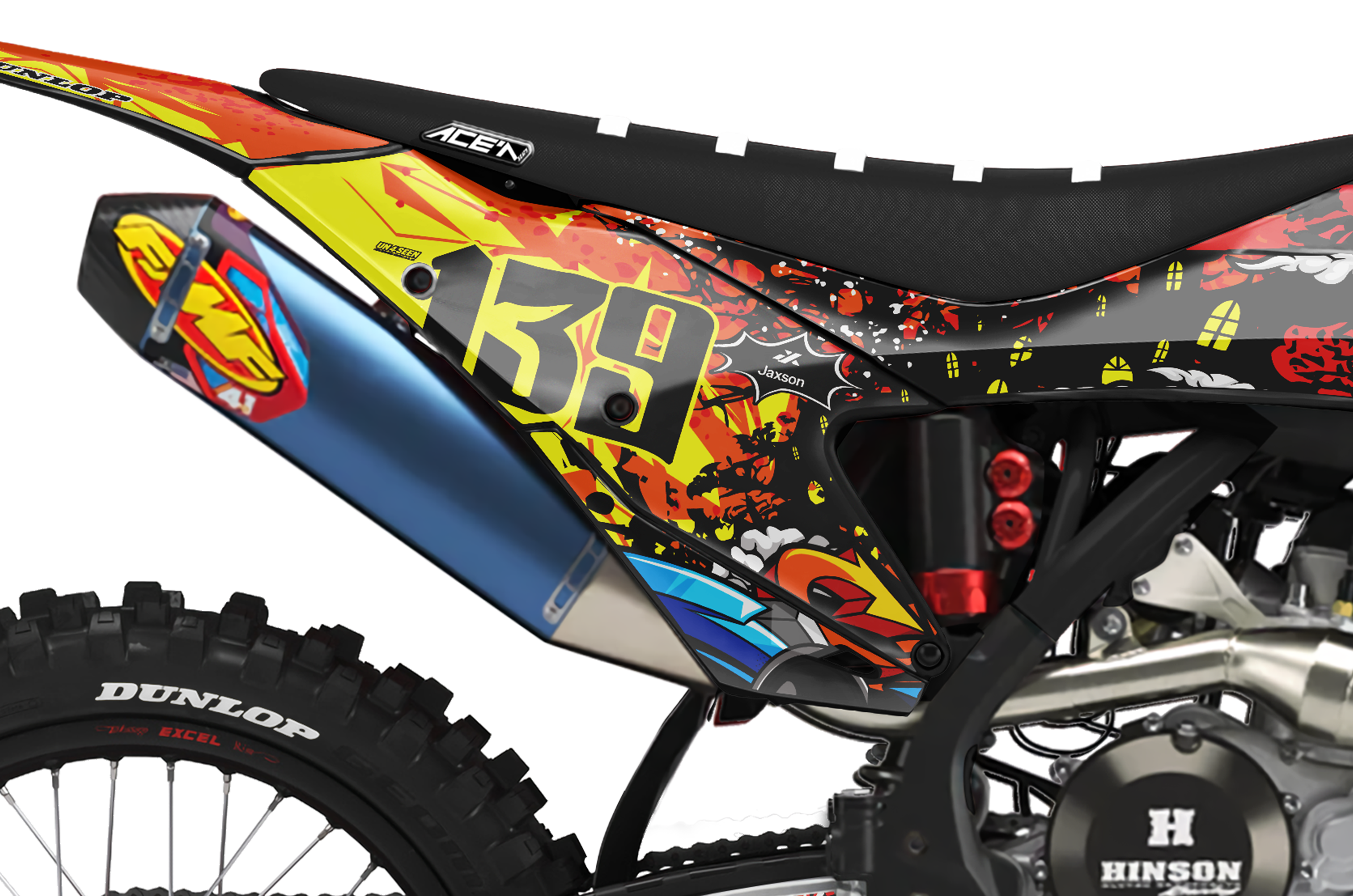 GasGas Zombie Graphics Kit - Raging Bull