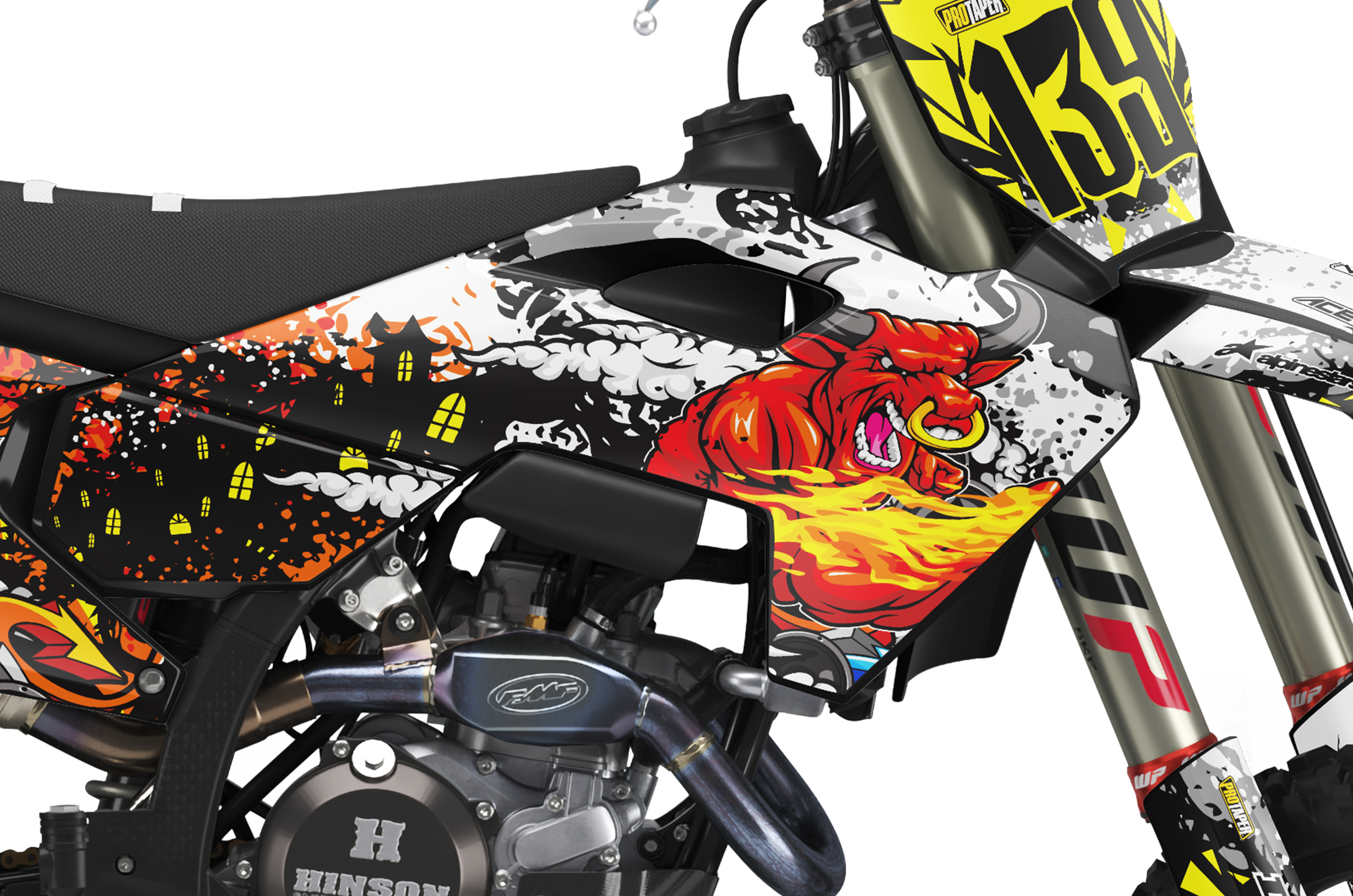 Husqvarna Zombie Graphics Kit - Raging Bull