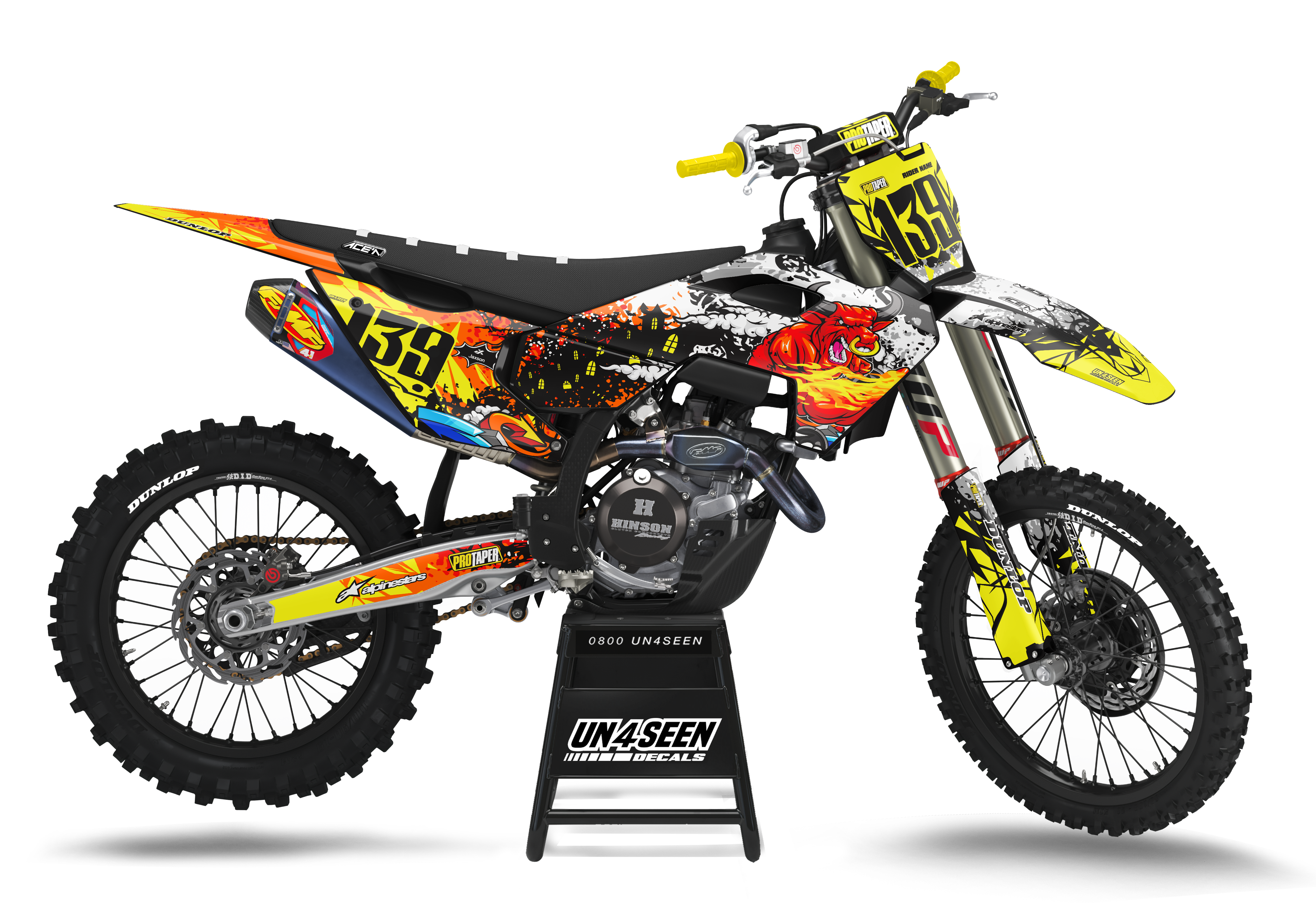 Husqvarna Zombie Graphics Kit - Raging Bull