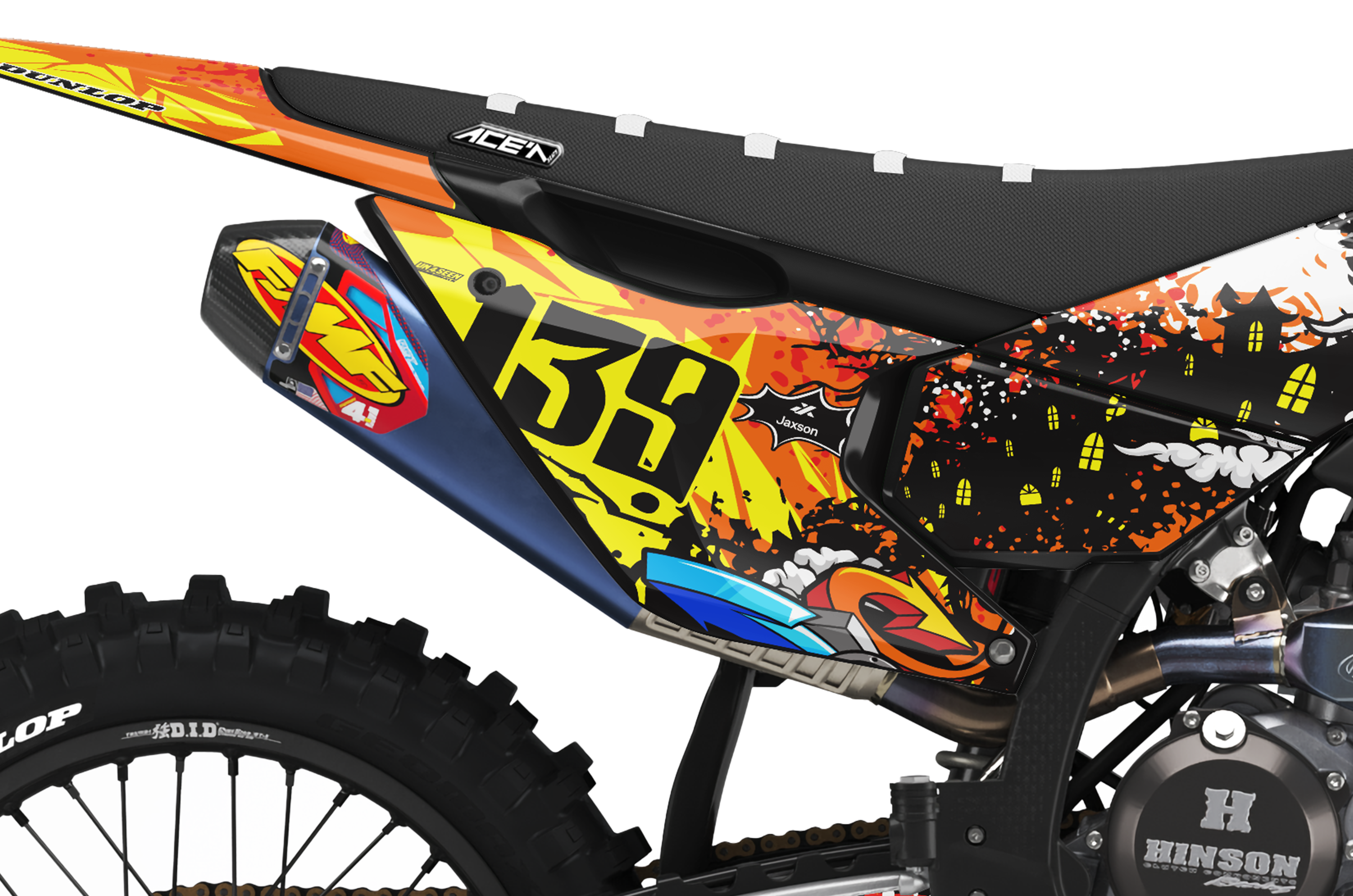 Husqvarna Zombie Graphics Kit - Raging Bull