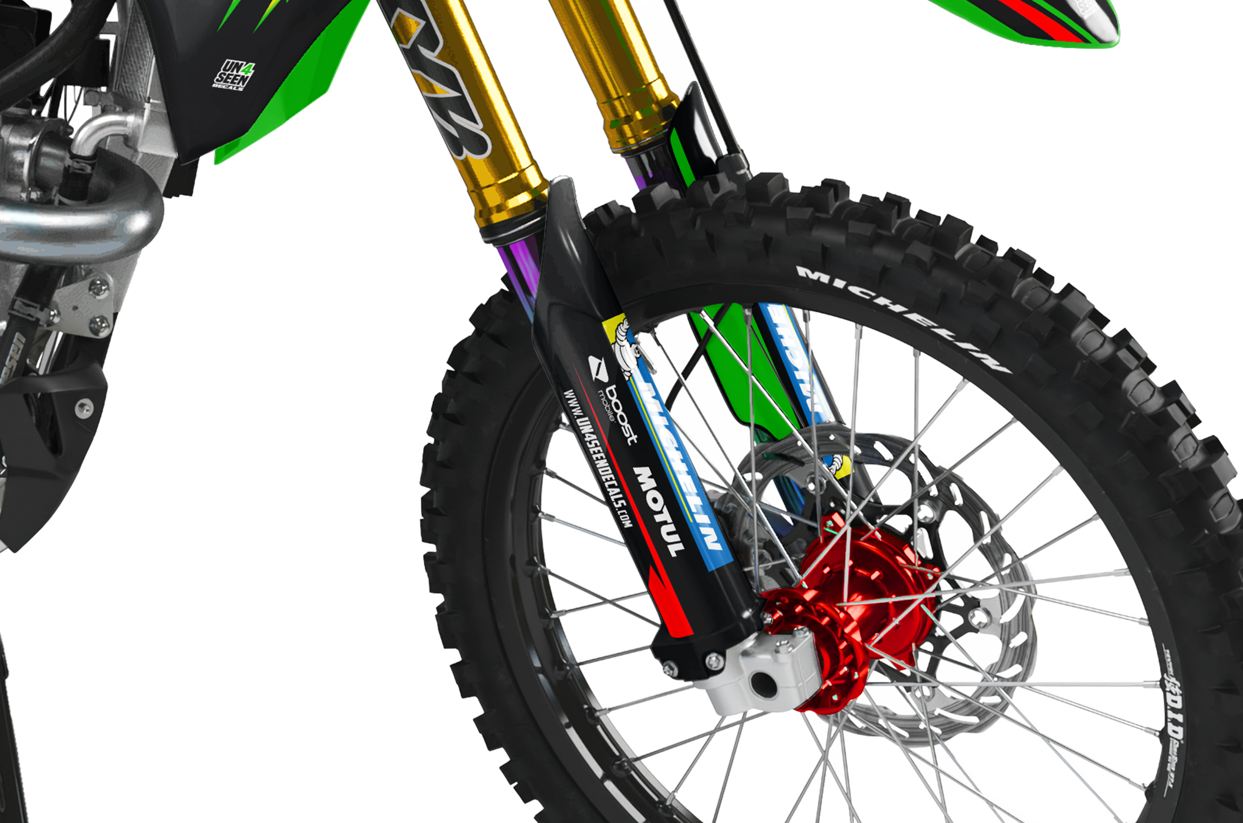 Kawasaki Graphics Kit - Box Red