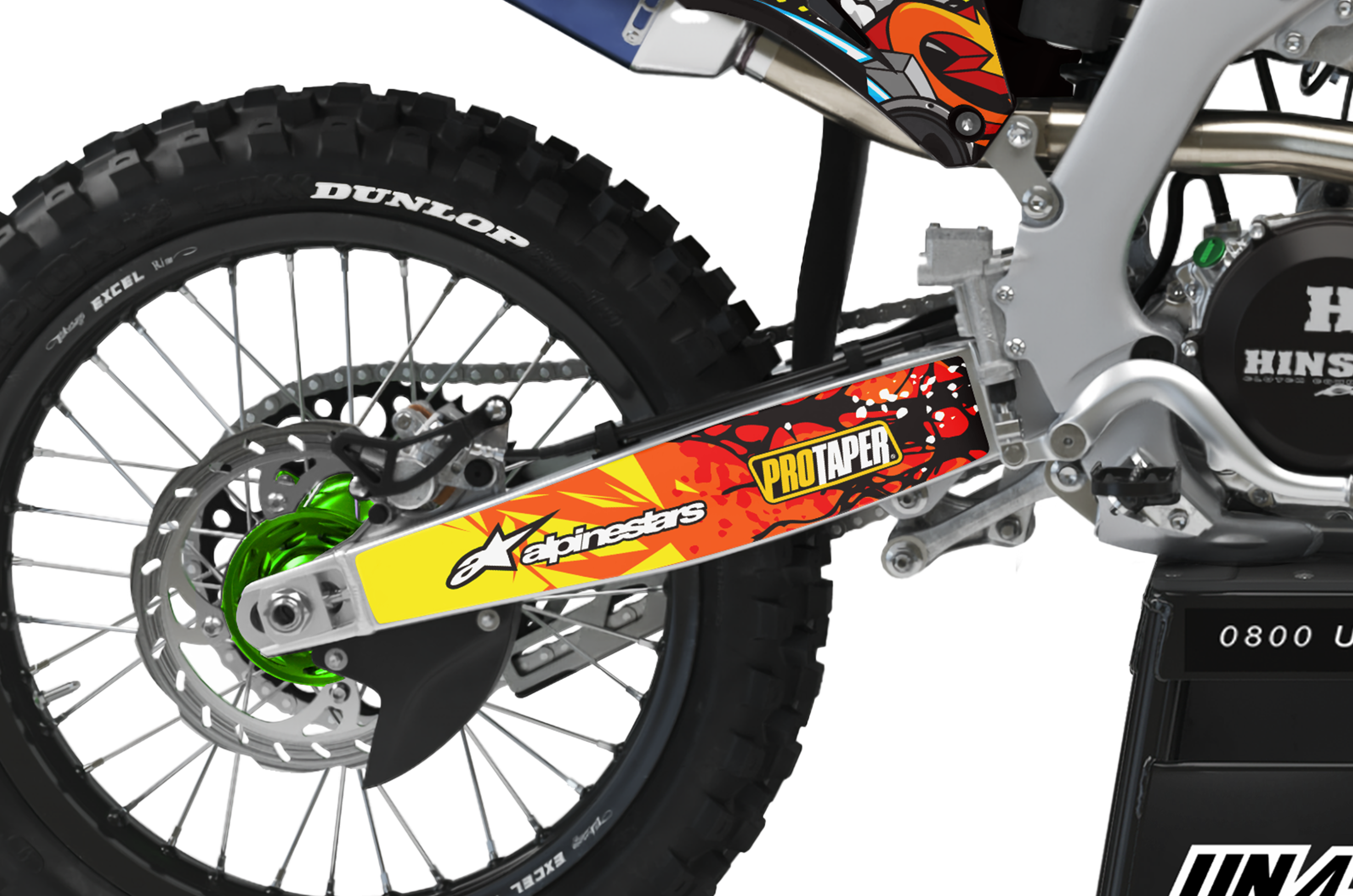 Kawasaki Zombie Graphics Kit - Raging Bull