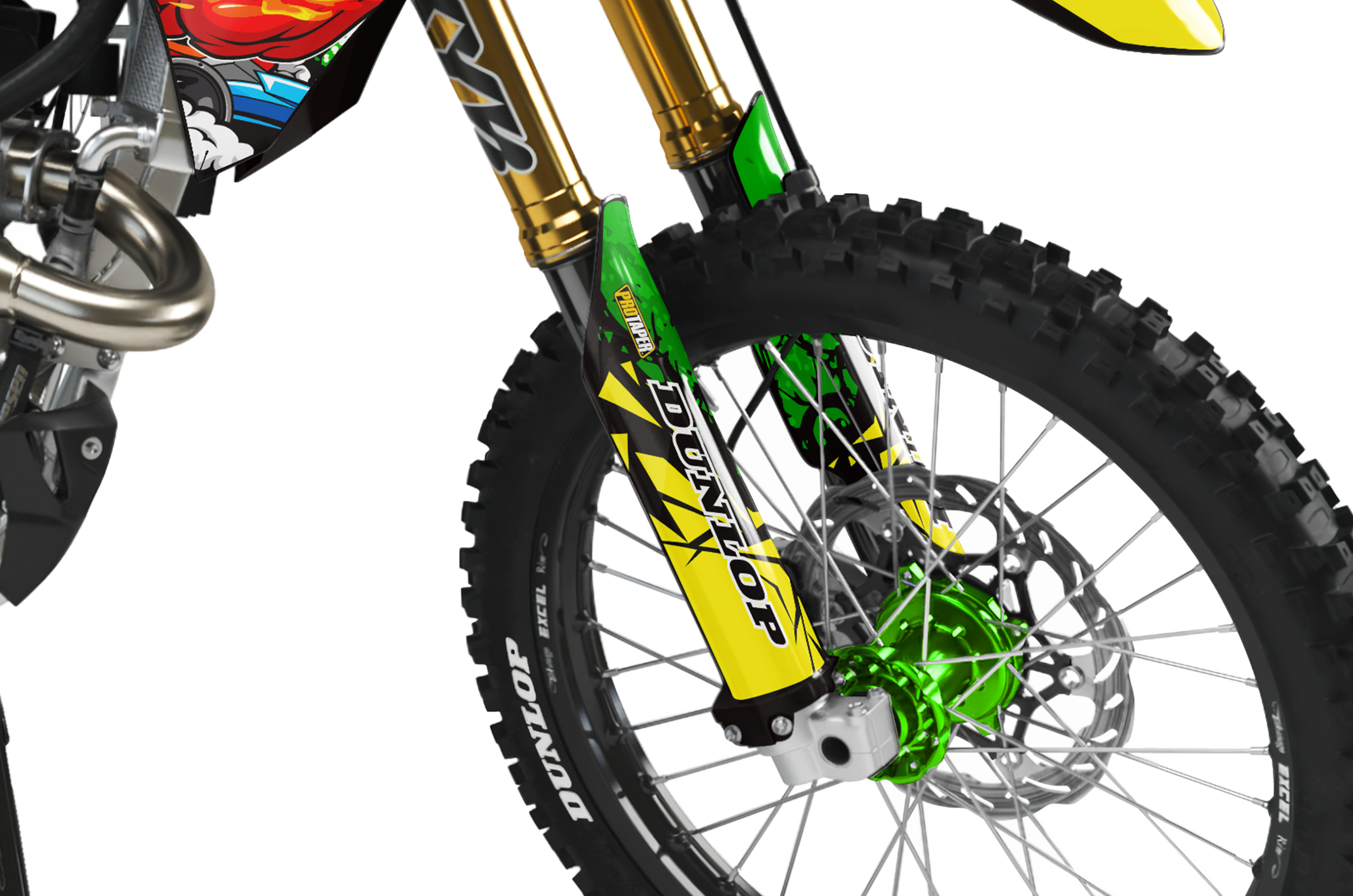 Kawasaki Zombie Graphics Kit - Raging Bull