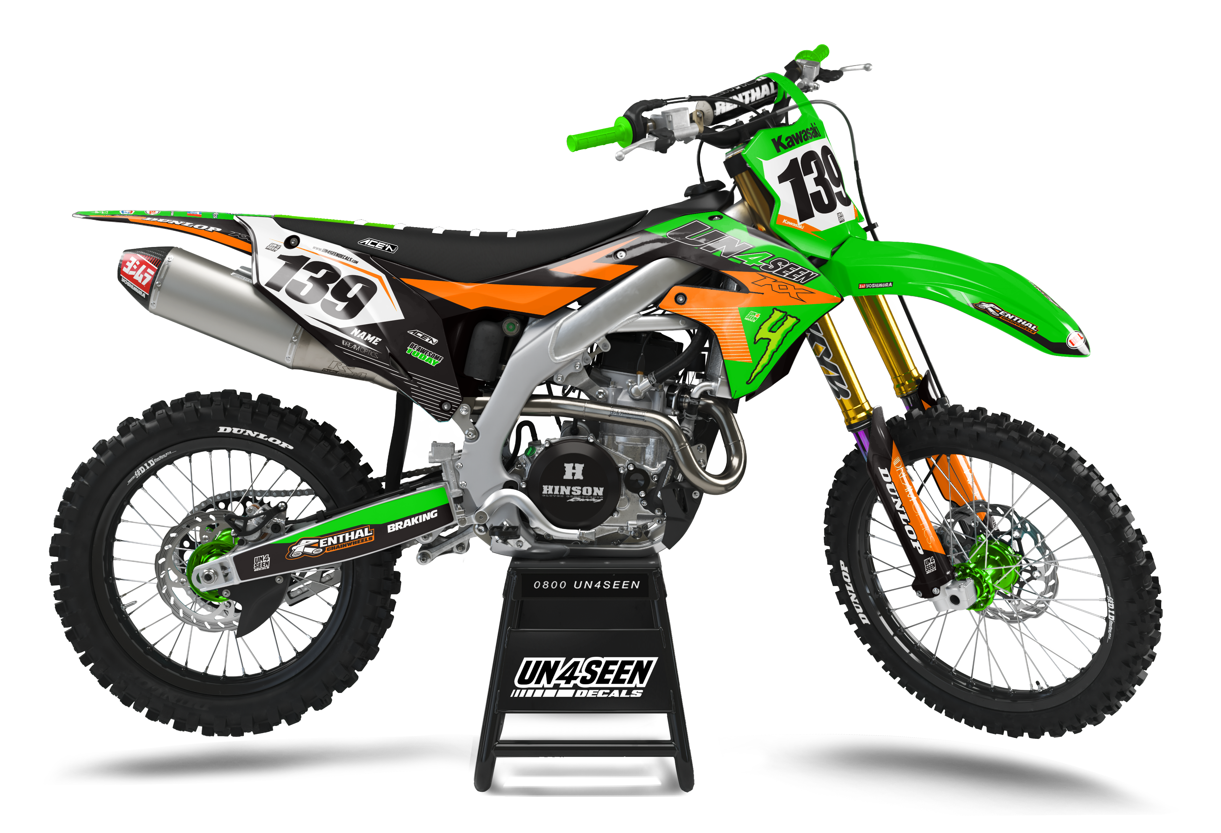 Kawasaki Graphics Kit - Fork