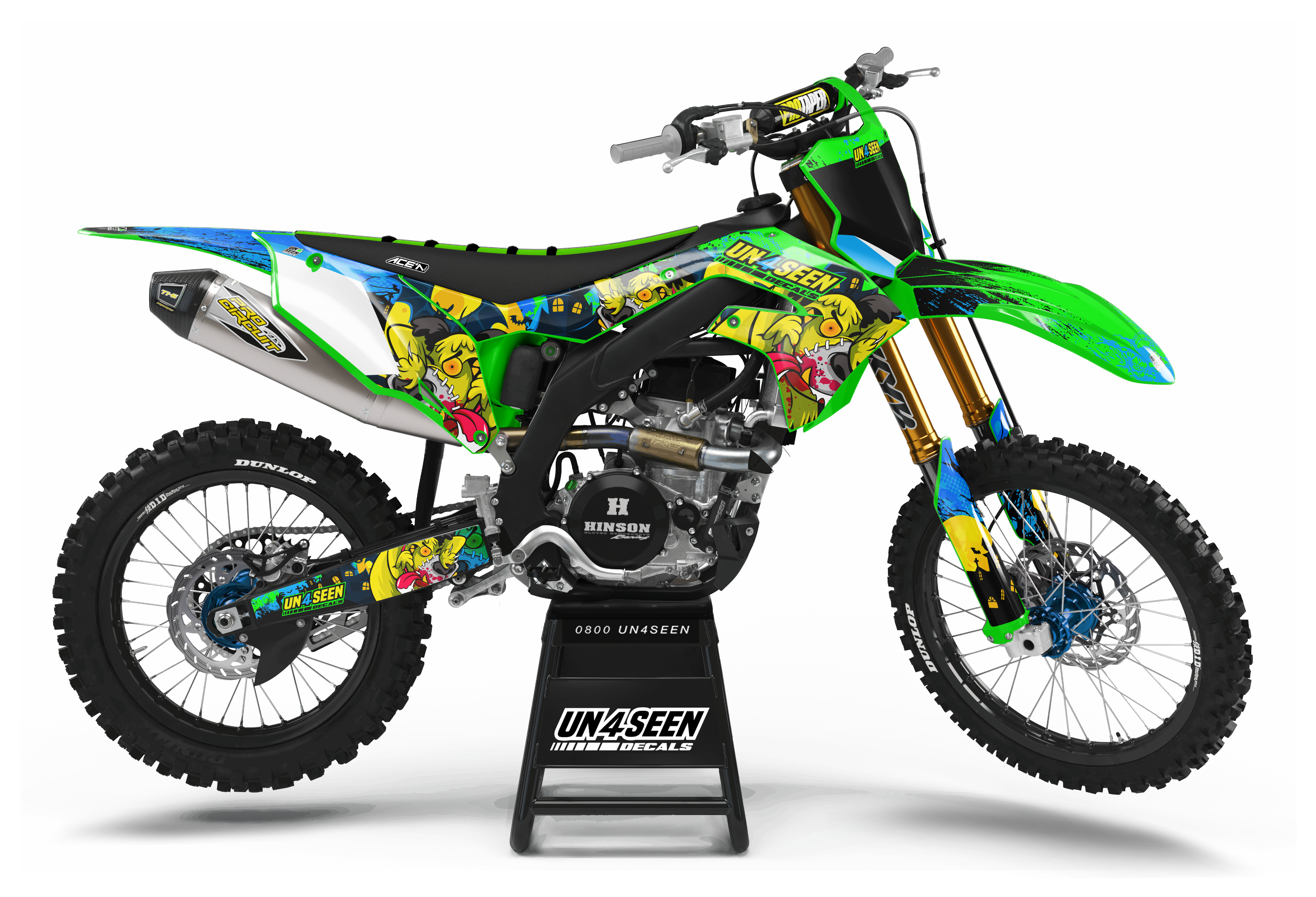 Kawasaki Zombie Graphics Kit -  Mutley