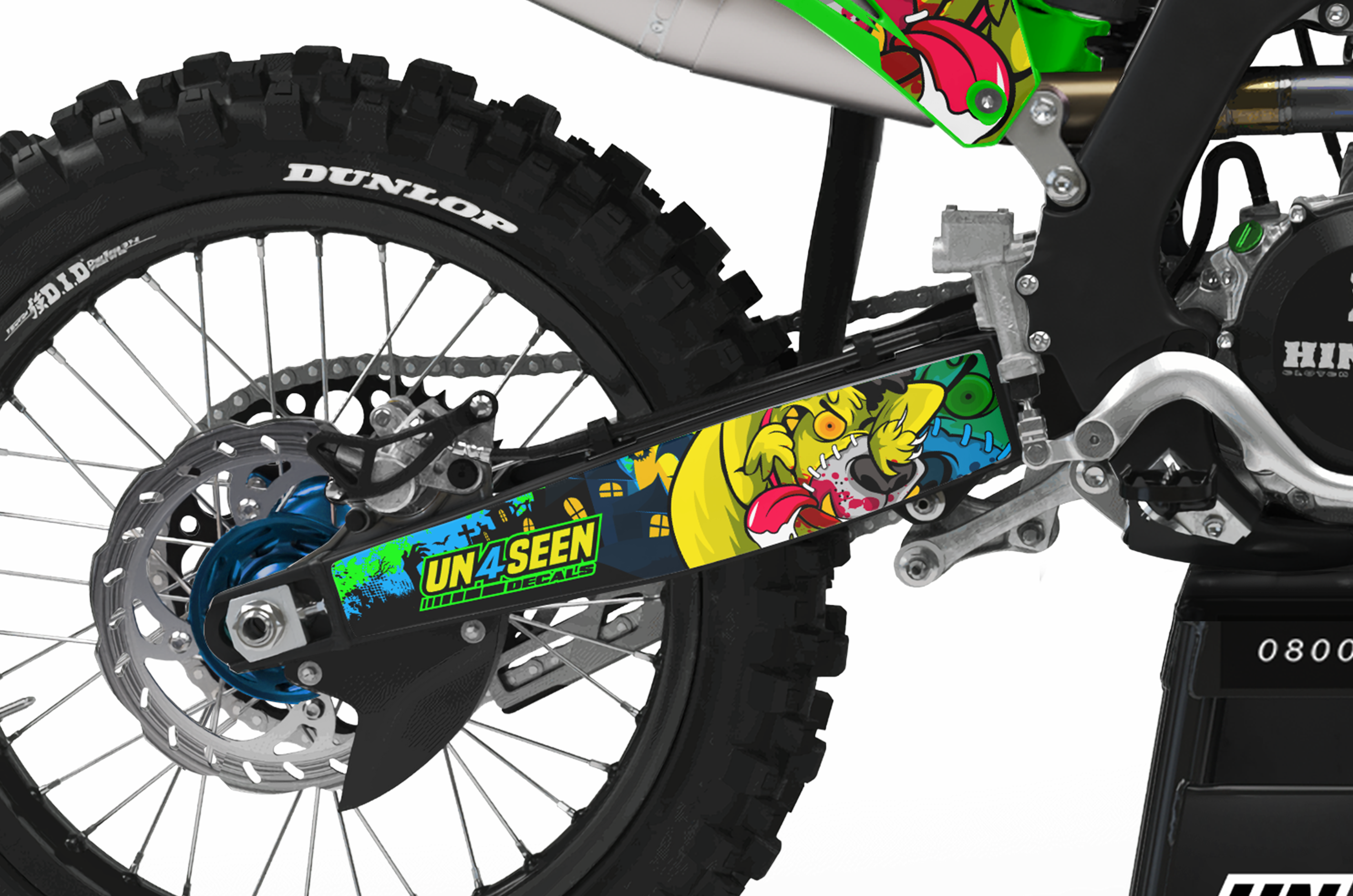 Kawasaki Zombie Graphics Kit -  Mutley