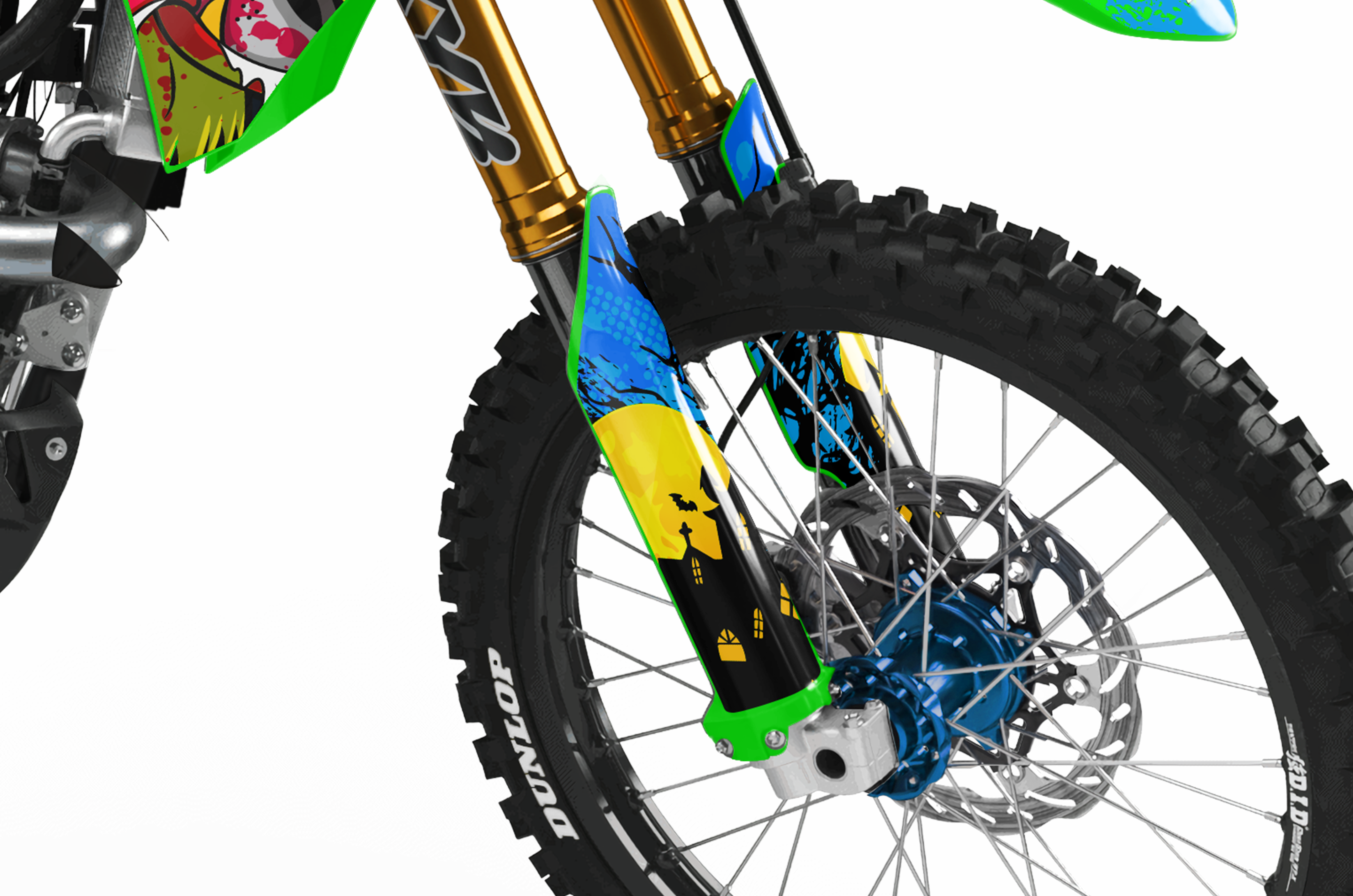 Kawasaki Zombie Graphics Kit -  Mutley
