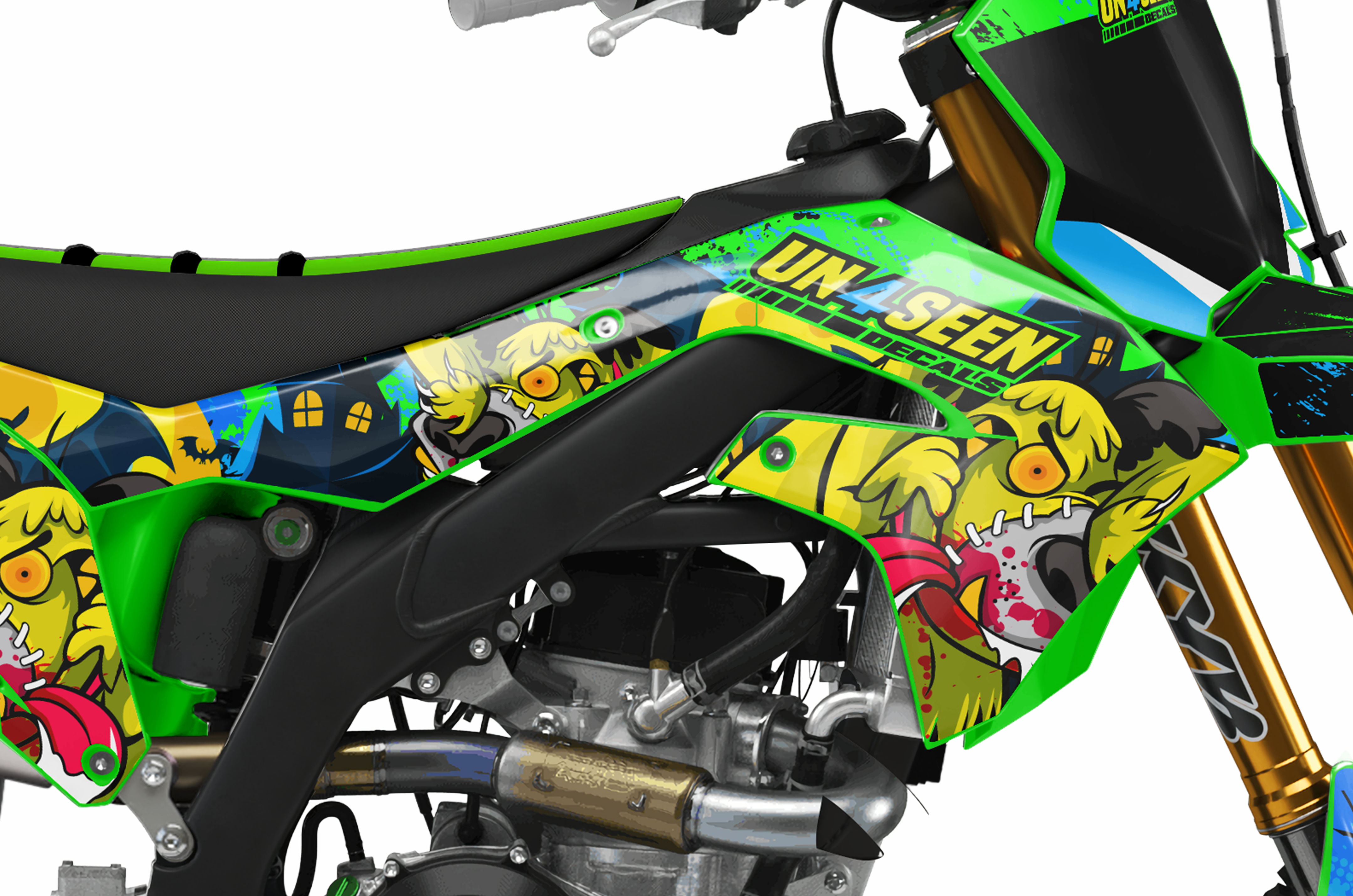 Kawasaki Zombie Graphics Kit -  Mutley