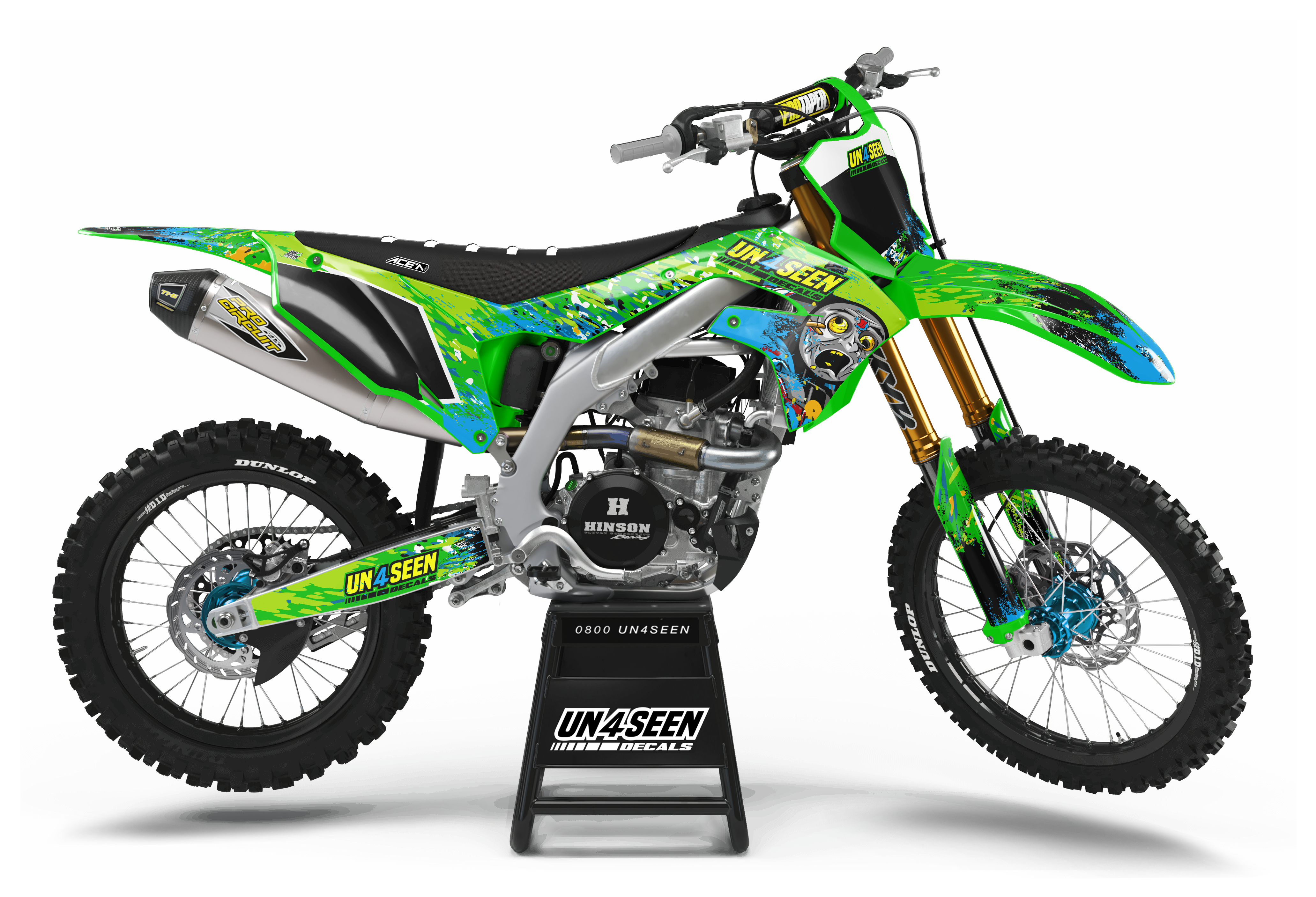 Kawasaki Zombie Graphics Kit -  Thomas