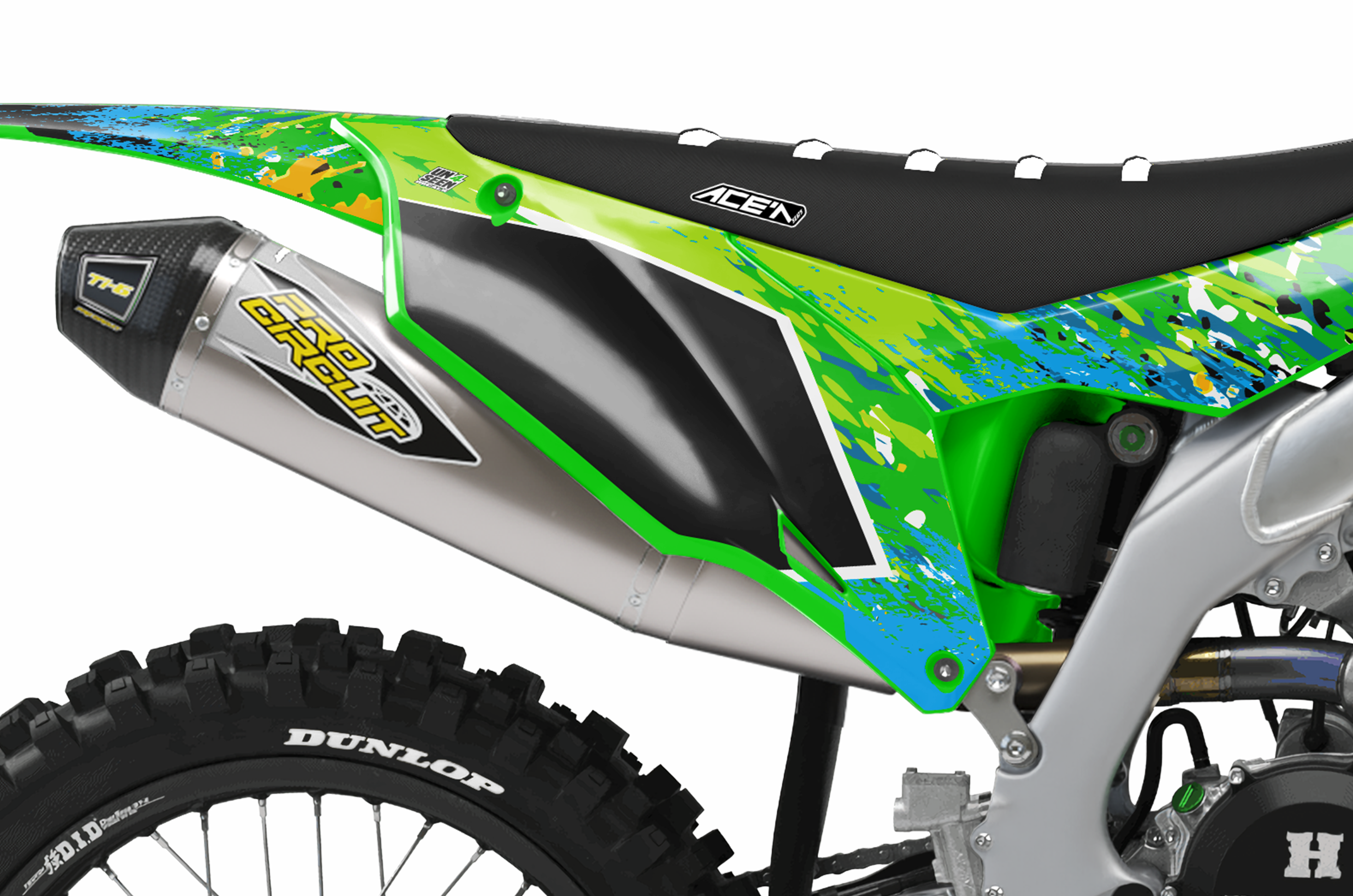Kawasaki Zombie Graphics Kit -  Thomas