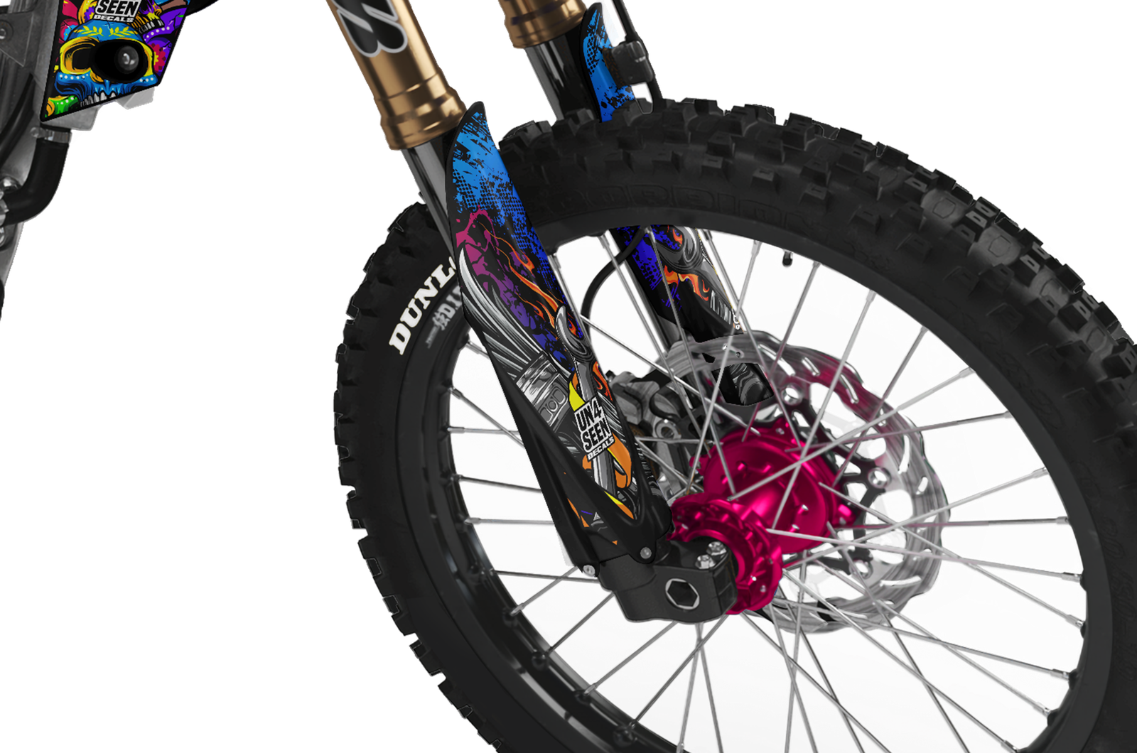 Yamaha Crank  Graphics Kit -  Mexico Rainbows