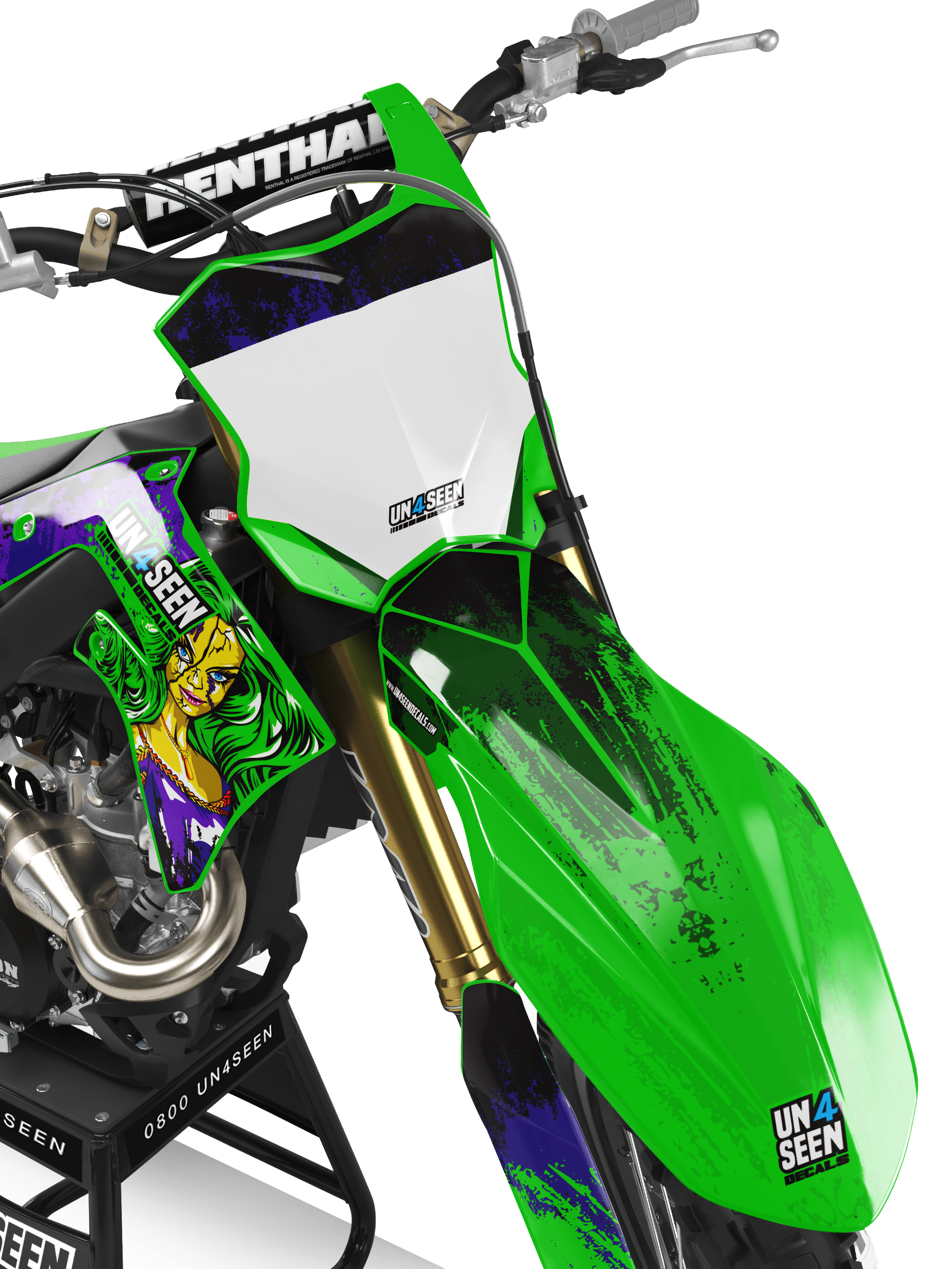 Kawasaki Zombie Graphics Kit -  Barbie