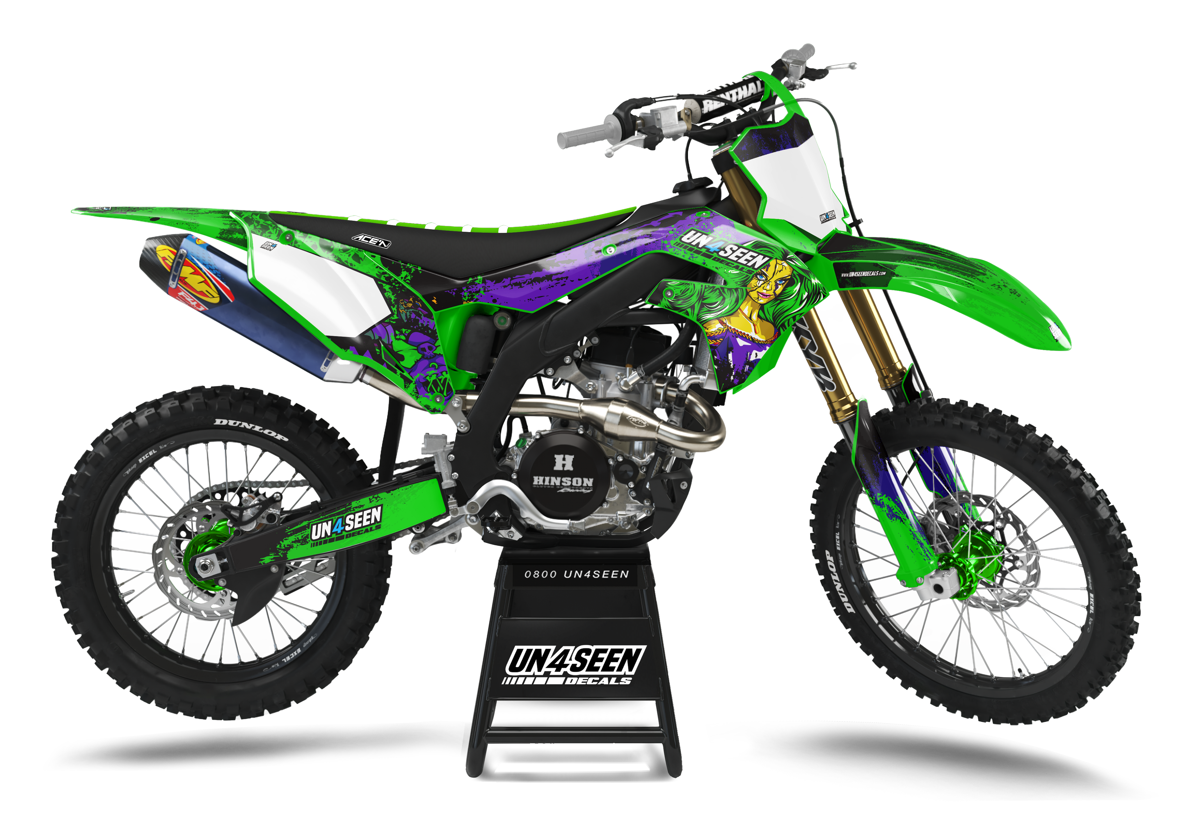 Kawasaki Zombie Graphics Kit -  Barbie