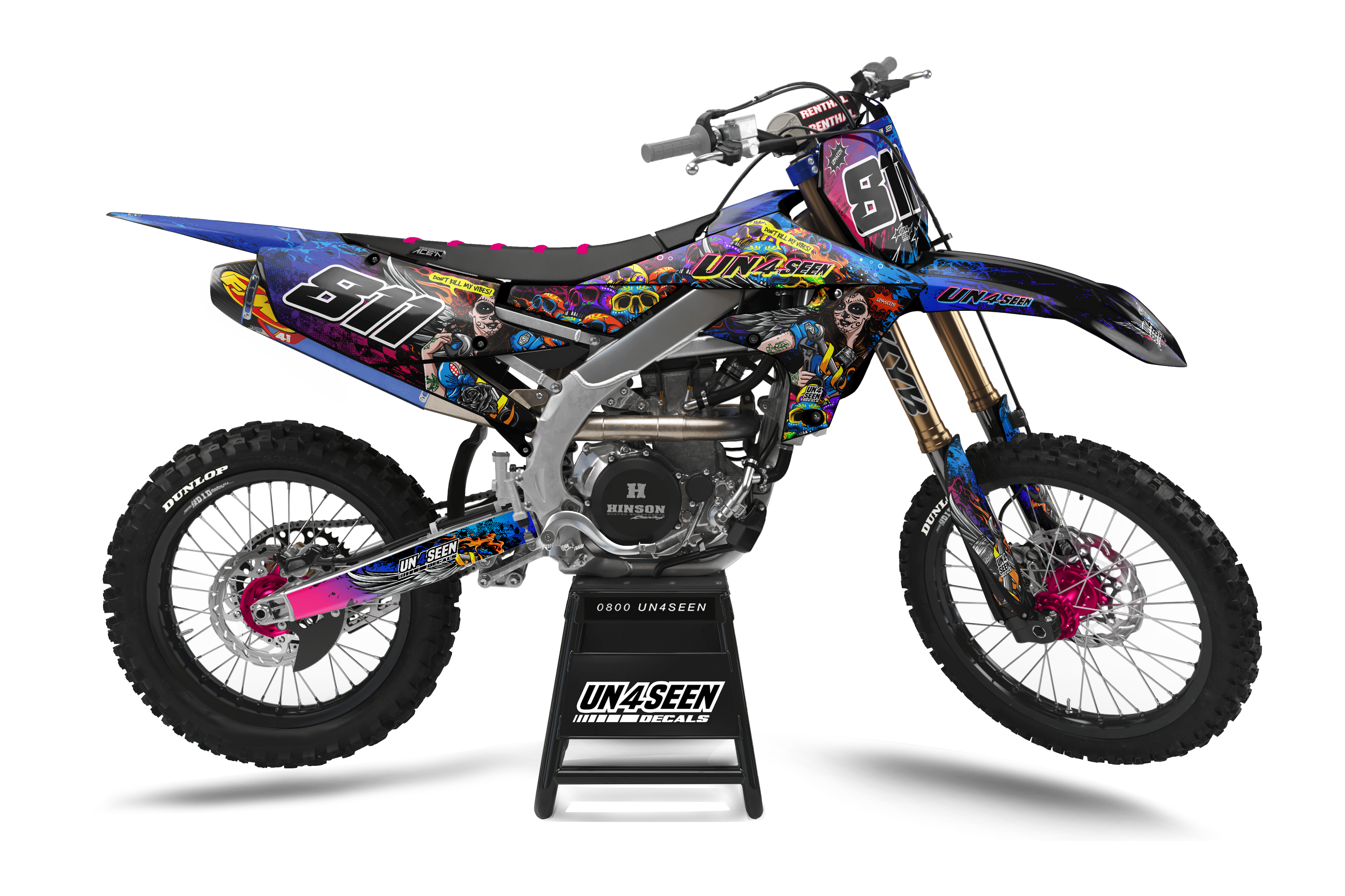 Yamaha Crank  Graphics Kit -  Mexico Rainbows