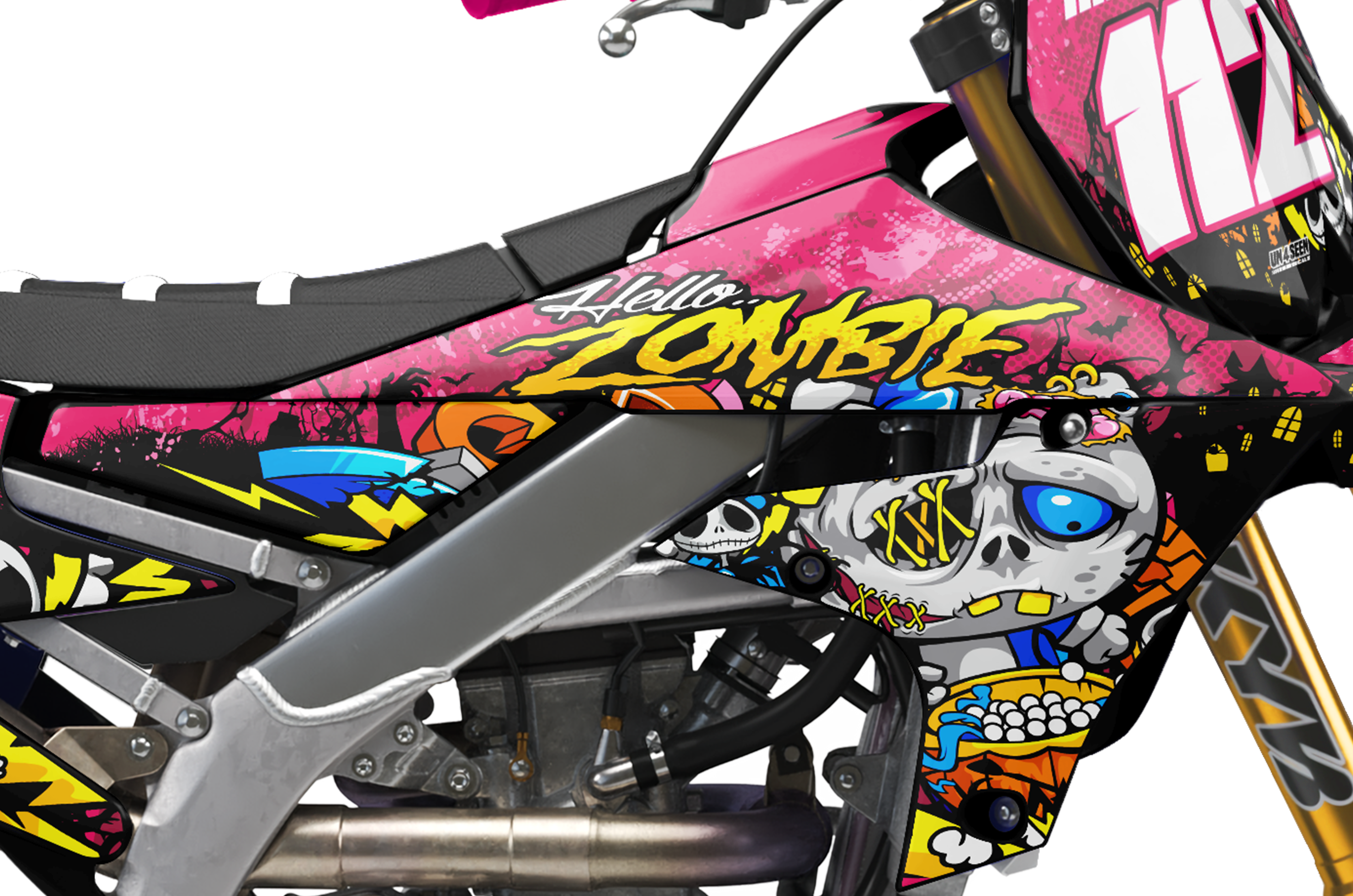 Yamaha Zombie Graphics Kit - Hello Kitty