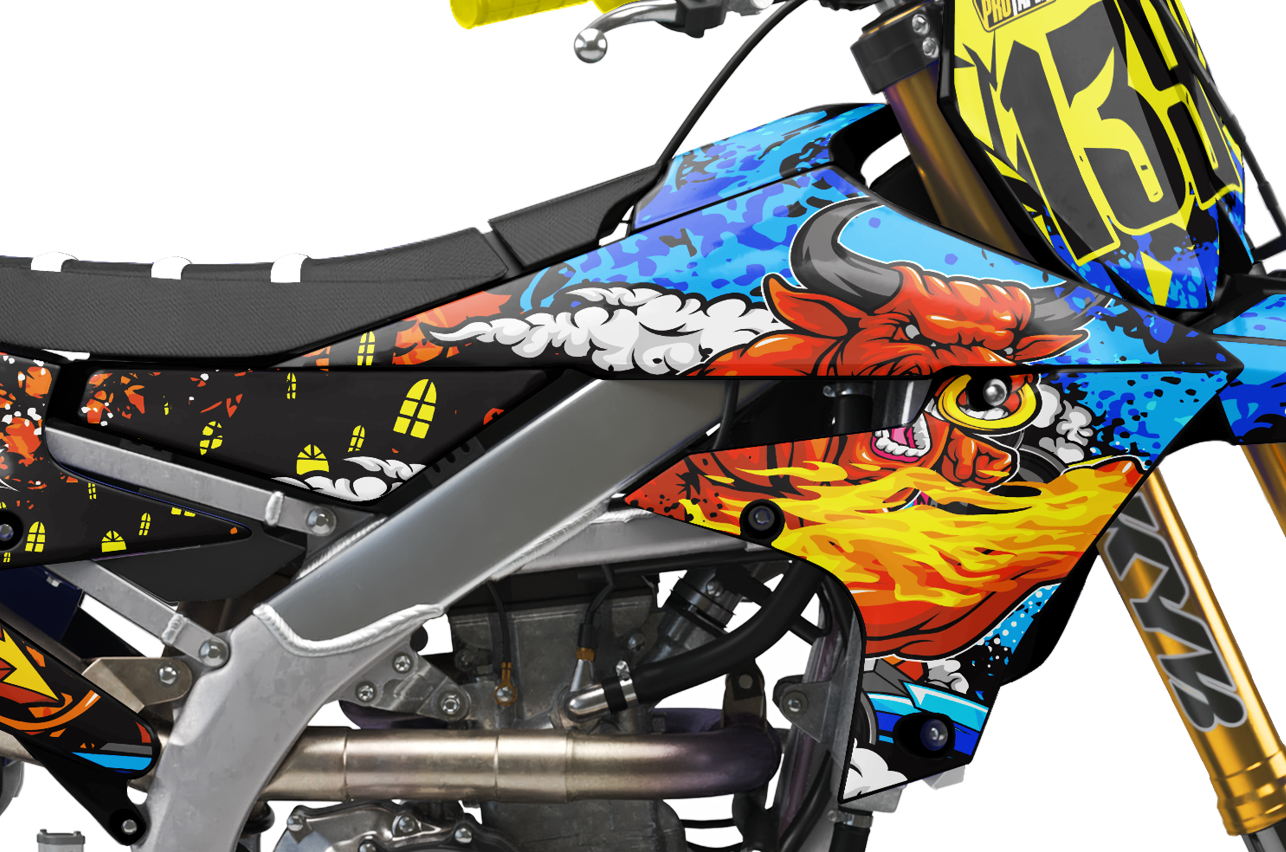 Yamaha Zombie Graphics Kit - Raging Bull