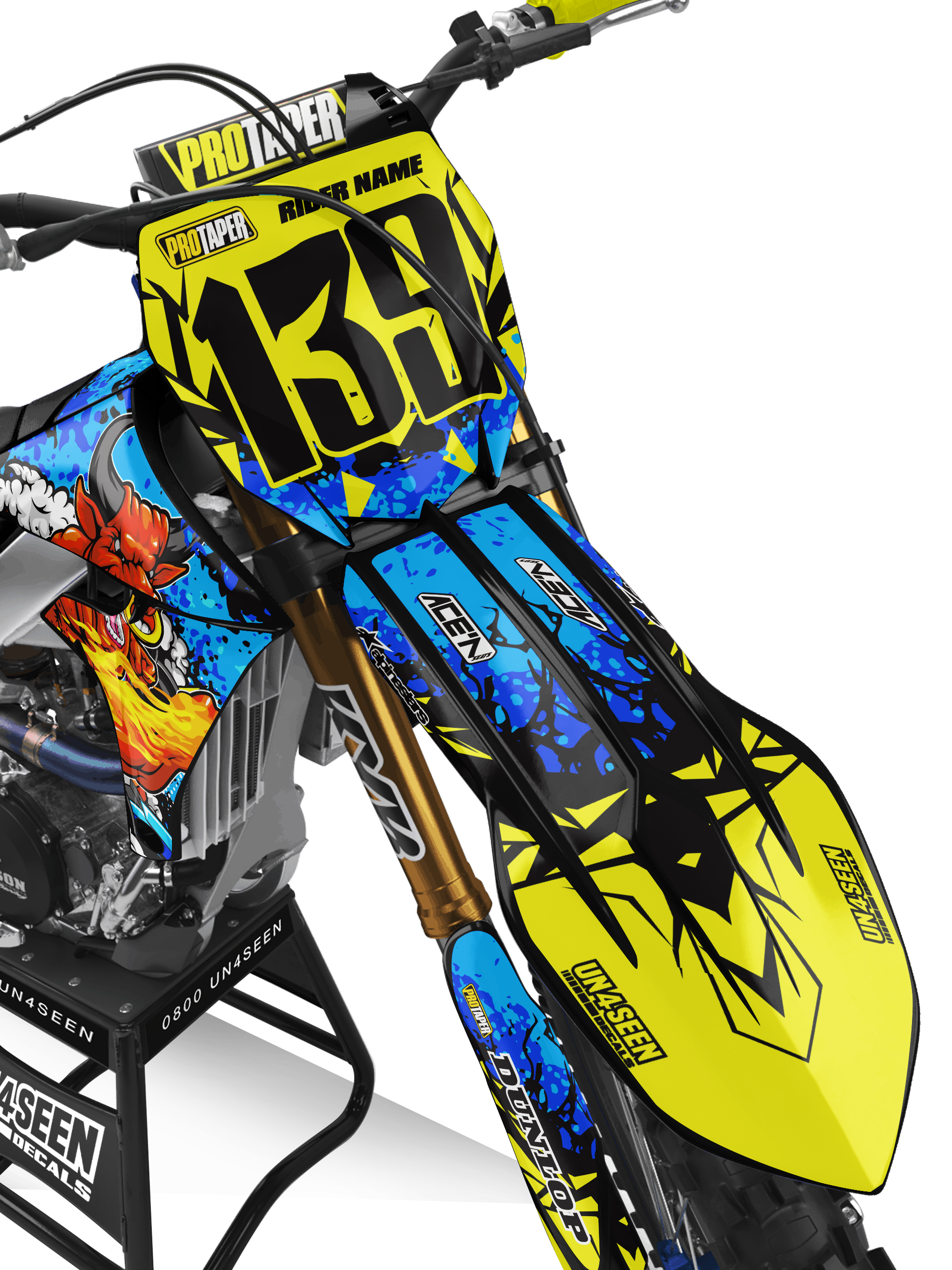 Yamaha Zombie Graphics Kit - Raging Bull