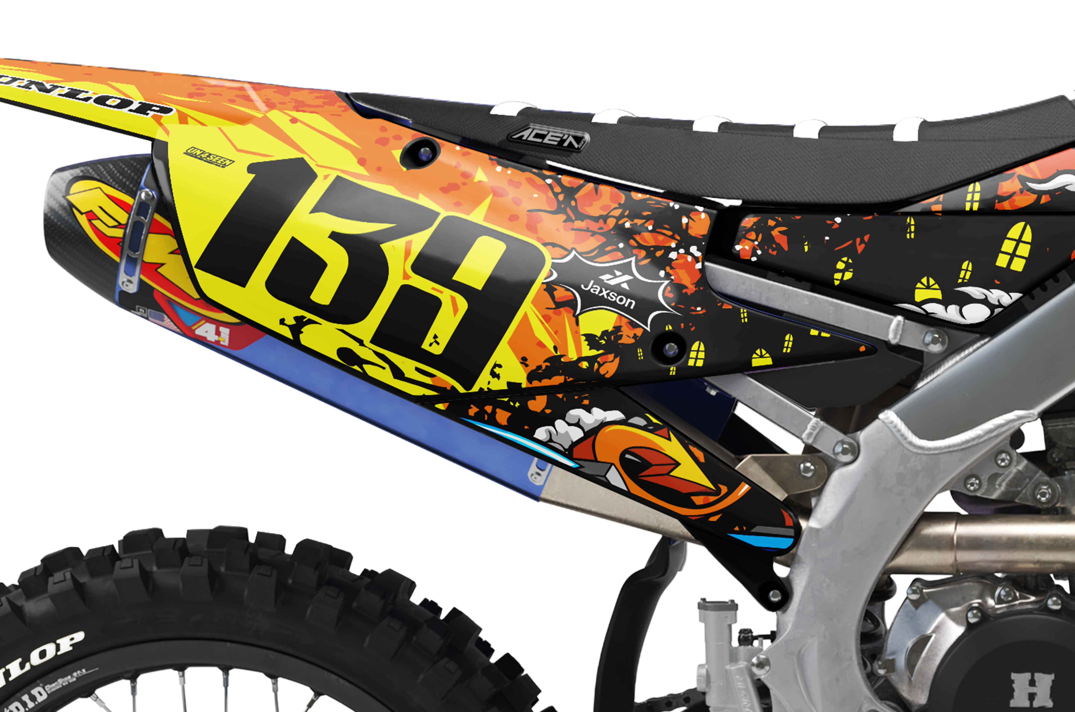 Yamaha Zombie Graphics Kit - Raging Bull