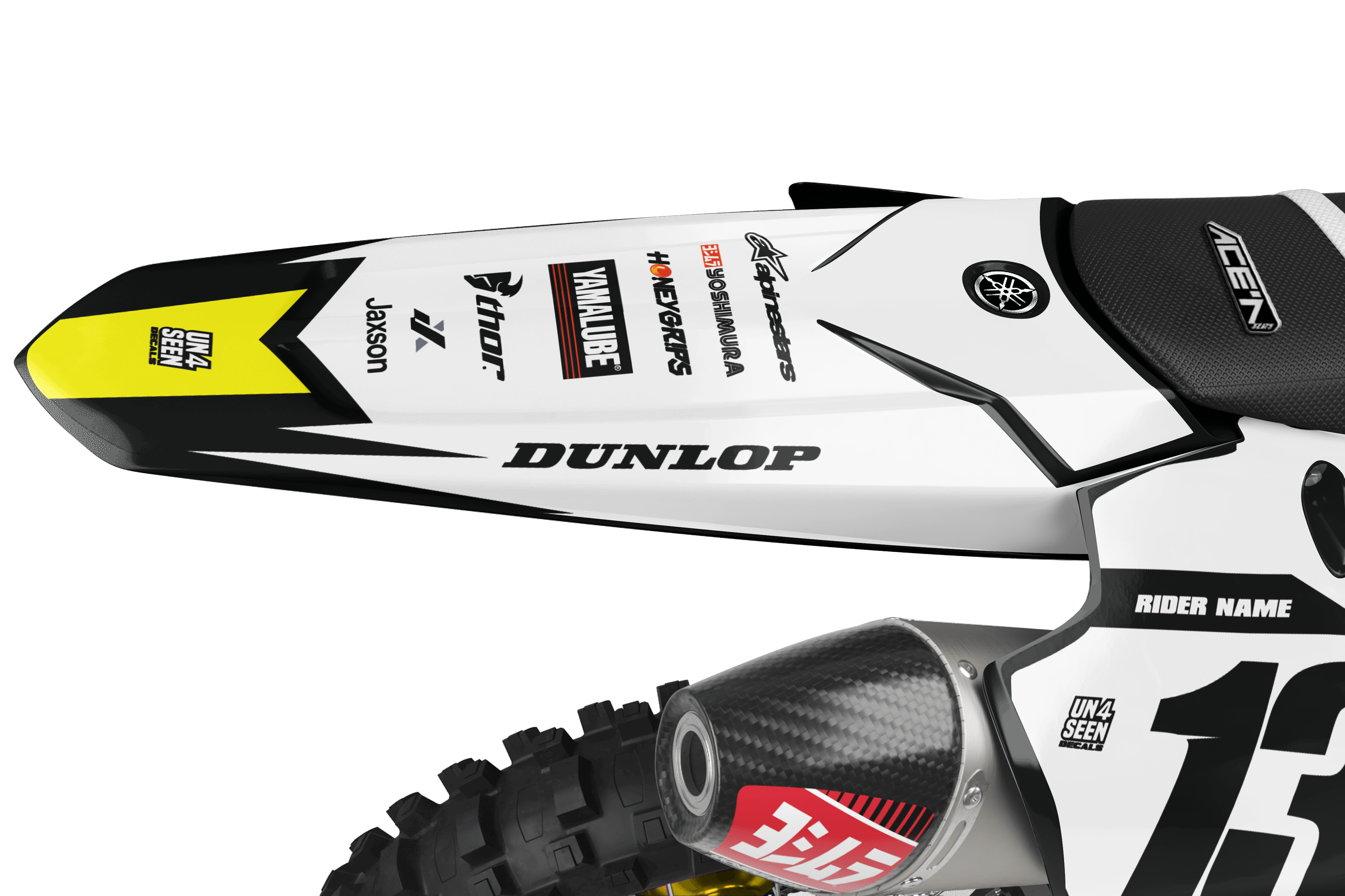 Yamaha Graphics Kit - Axe Yellow