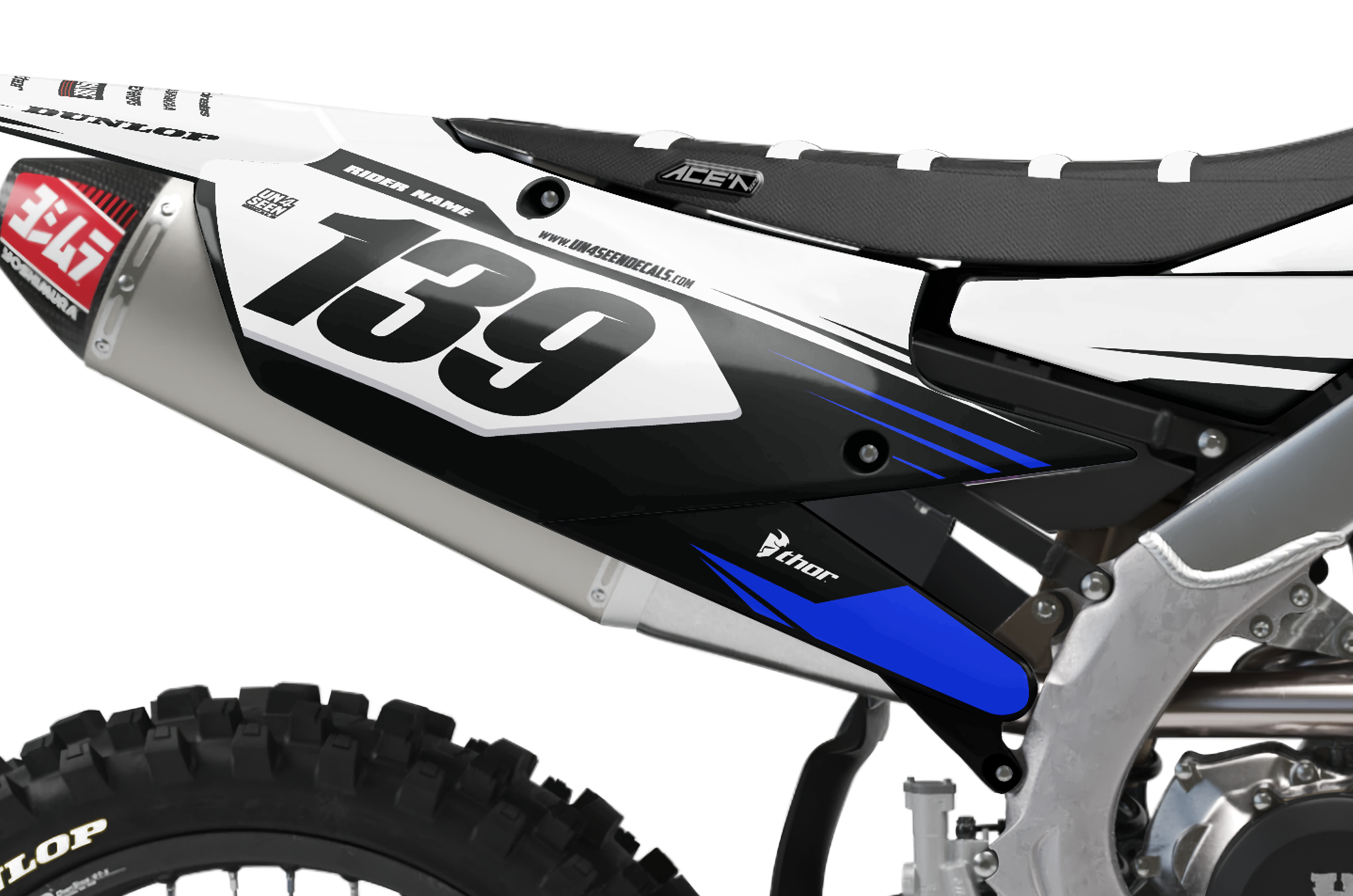 Yamaha Graphics Kit - Axe Blue